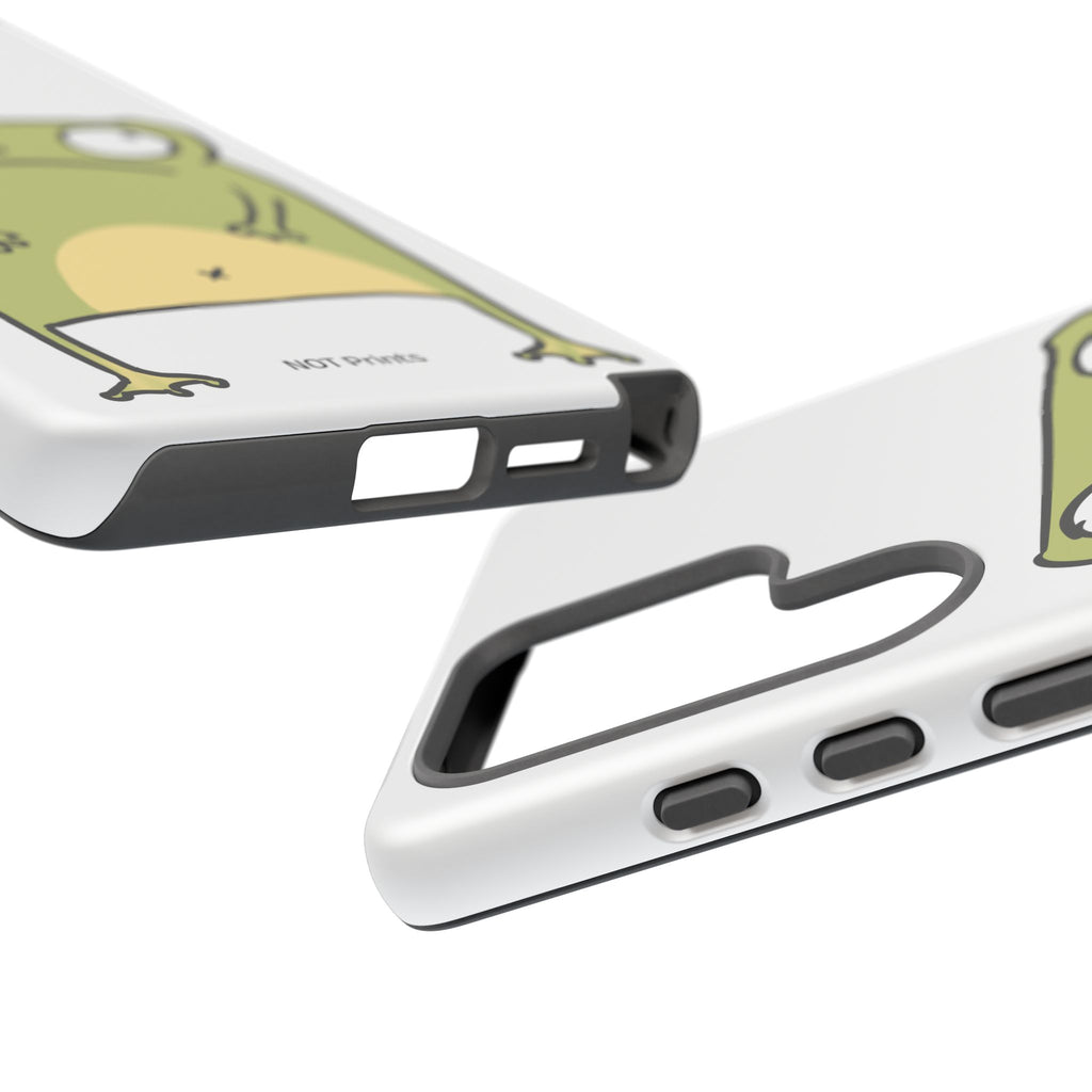 Funny Frog Tough Phone Case — Cute Stubborn Frog Protective iPhone Case