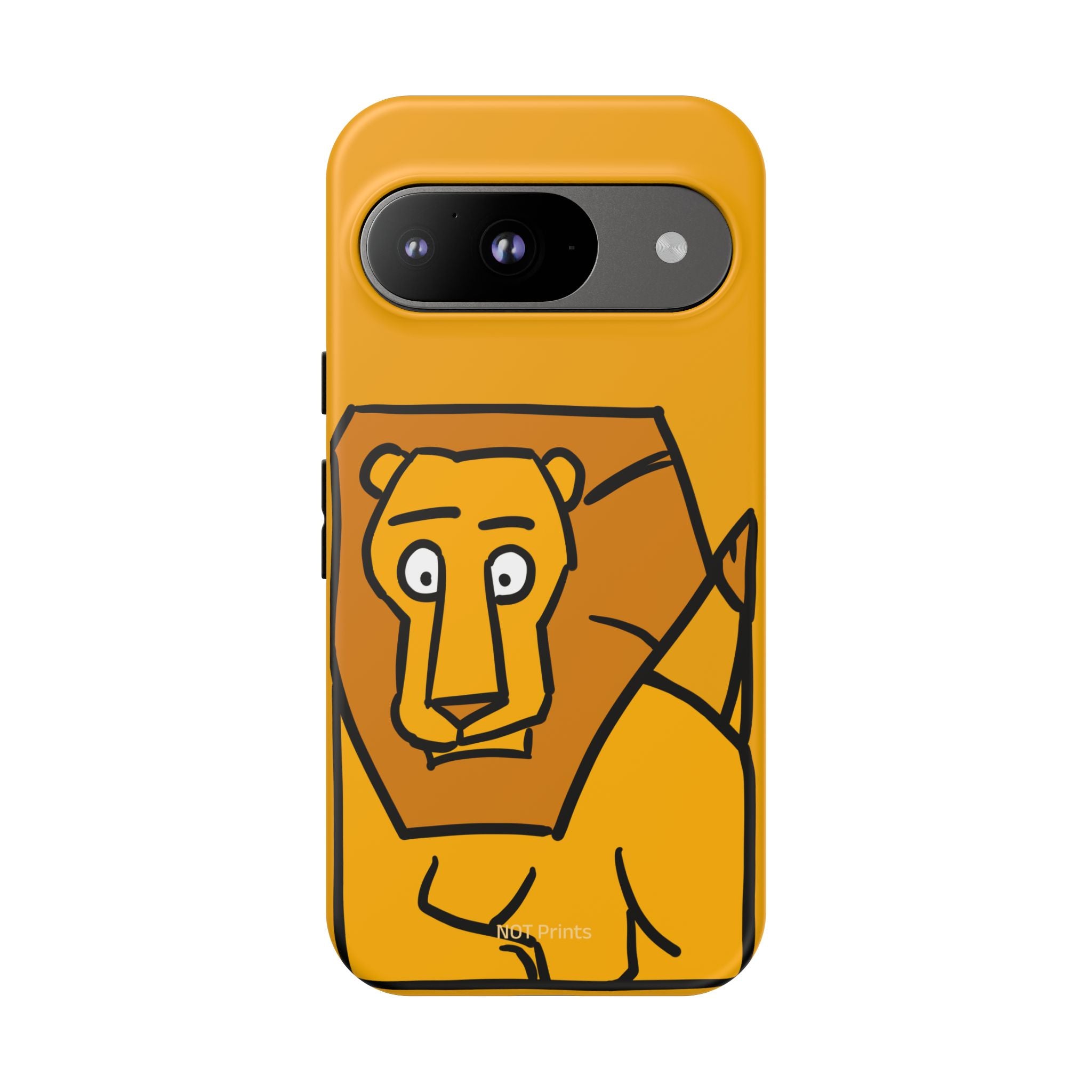 Lion Sketch Phone Case — Cute Minimalist Cartoon Lion Protective Cover