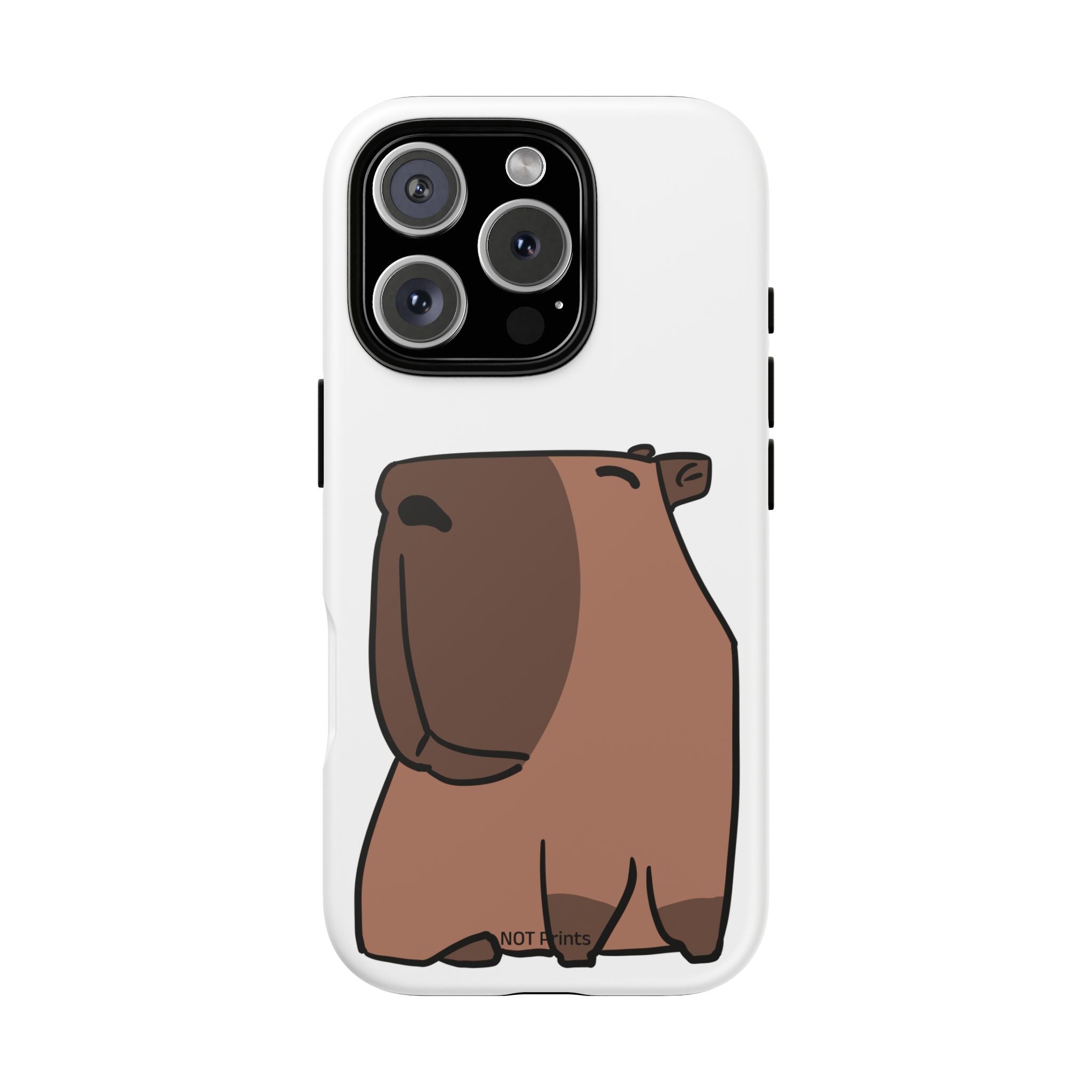 Coque Téléphone Ours Mignon - Étui Protecteur iPhone Minimaliste Ours Brun Dessin Animé