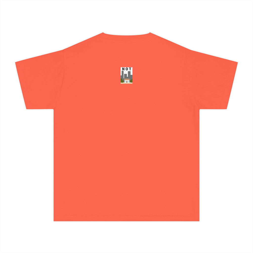 Orange Cat Youth Tee – Cute Cartoon Cat Graphic Shirt for Kids | Funny Not Cat Animal Cotton T-Shirt