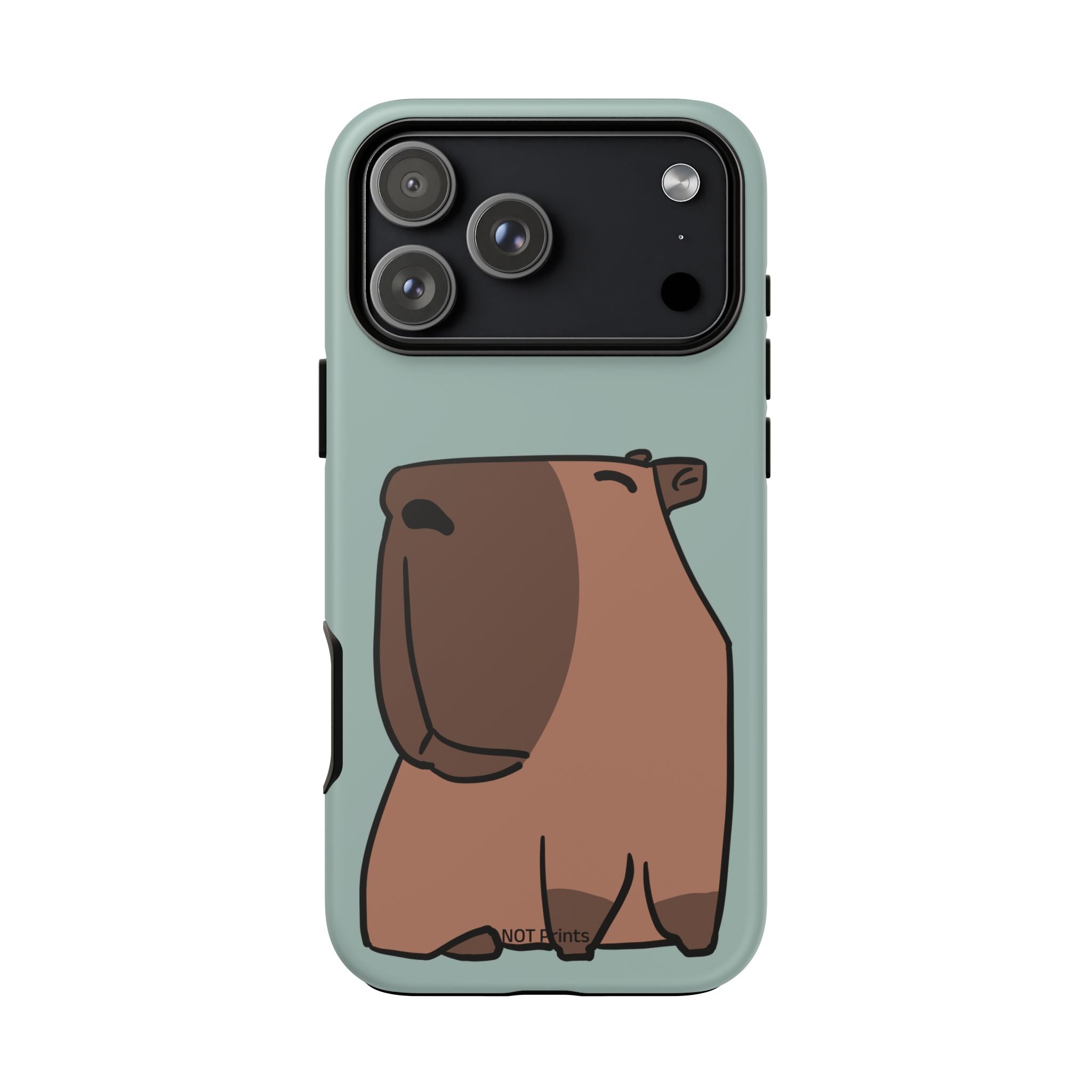 Coque de téléphone mignon ours - Coque de protection iPhone ours brun dessin animé minimaliste