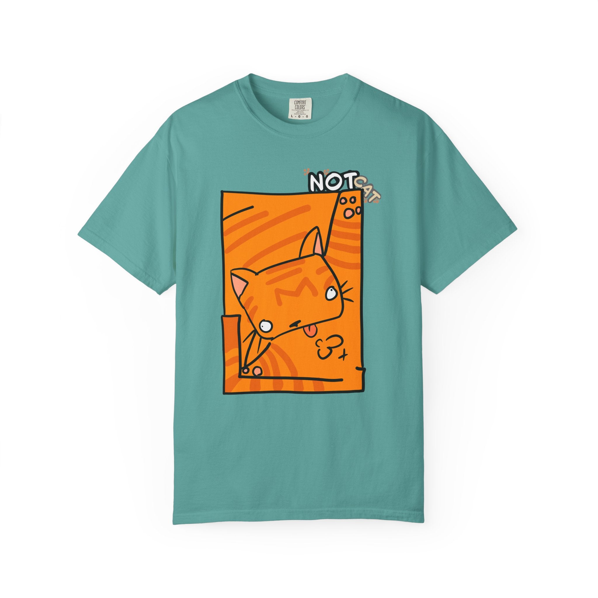 Orange Cat T-Shirt | Cute Cartoon "Not Cat" Unisex T-shirt