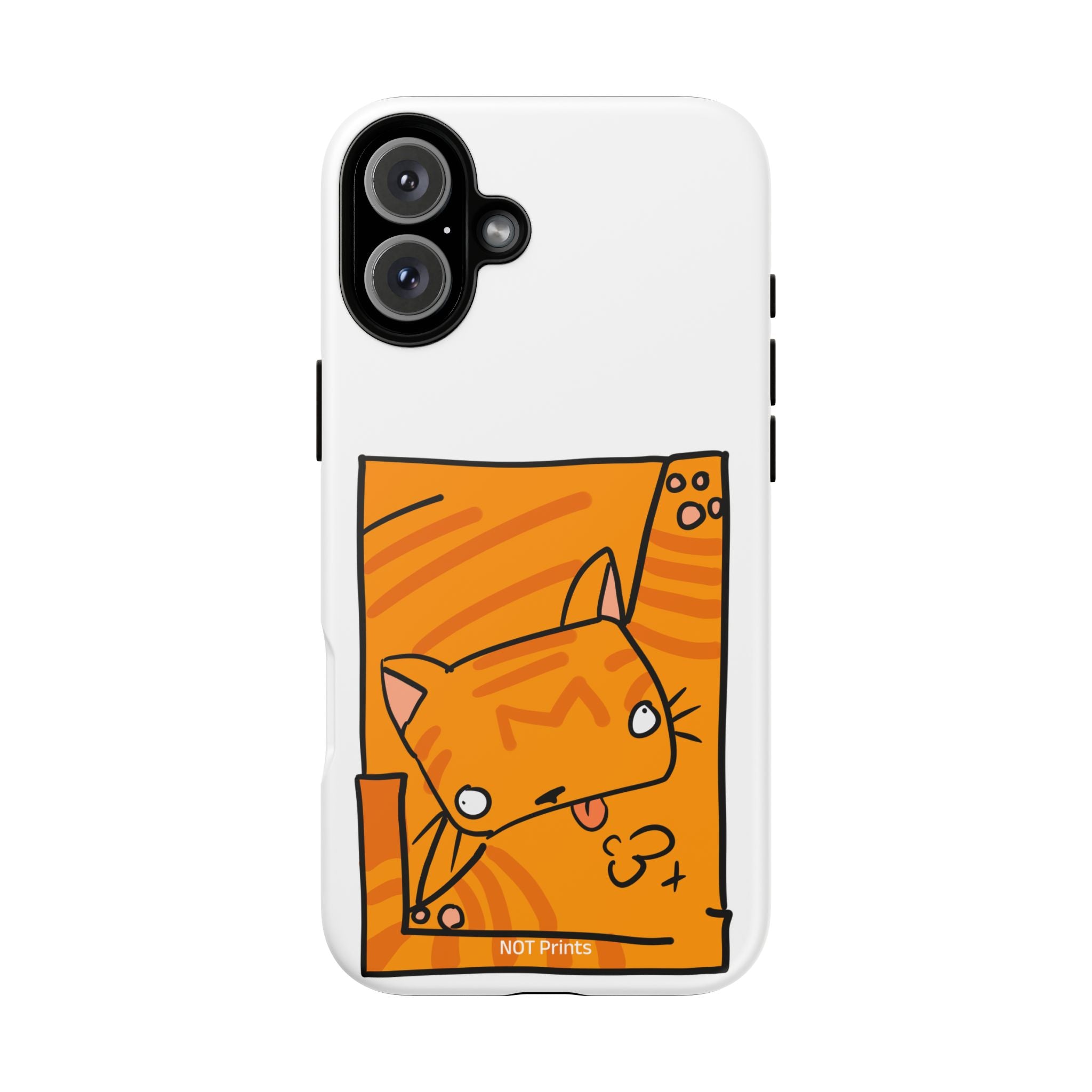 Cute Orange Cat Phone Case - Tough Cases Protective Phone Cover