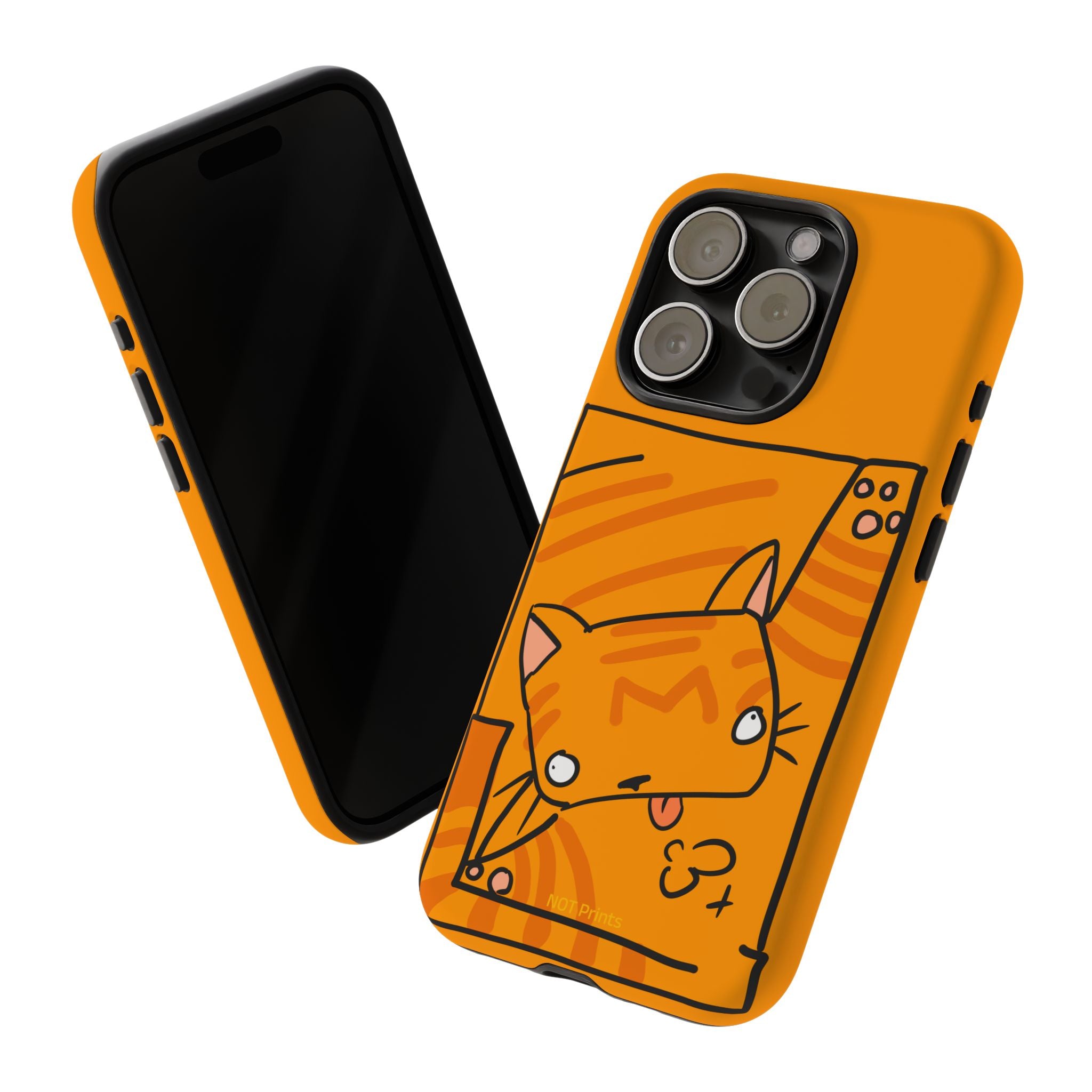 Cute Orange Cat Phone Case - Tough Cases Protective iPhone Cover