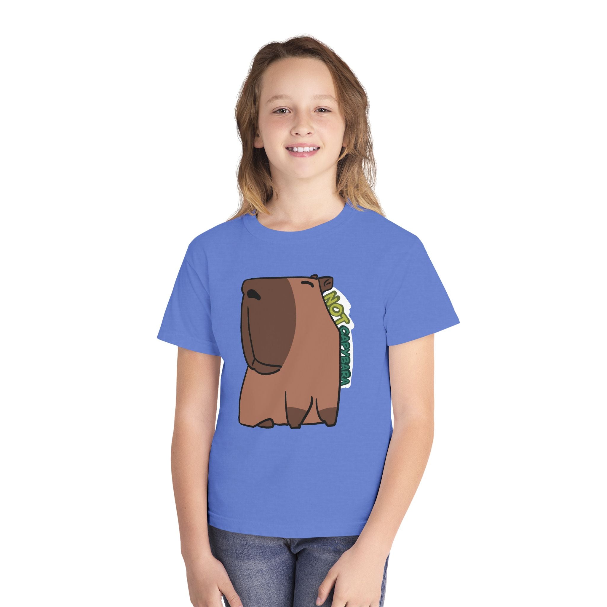 T-shirt graphique enfant Capybara – Adorable T-shirt enfant « Pas un capybara »