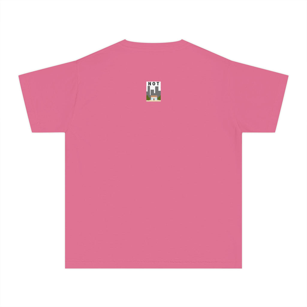 Orange Cat Youth Tee – Cute Cartoon Cat Graphic Shirt for Kids | Funny Not Cat Animal Cotton T-Shirt