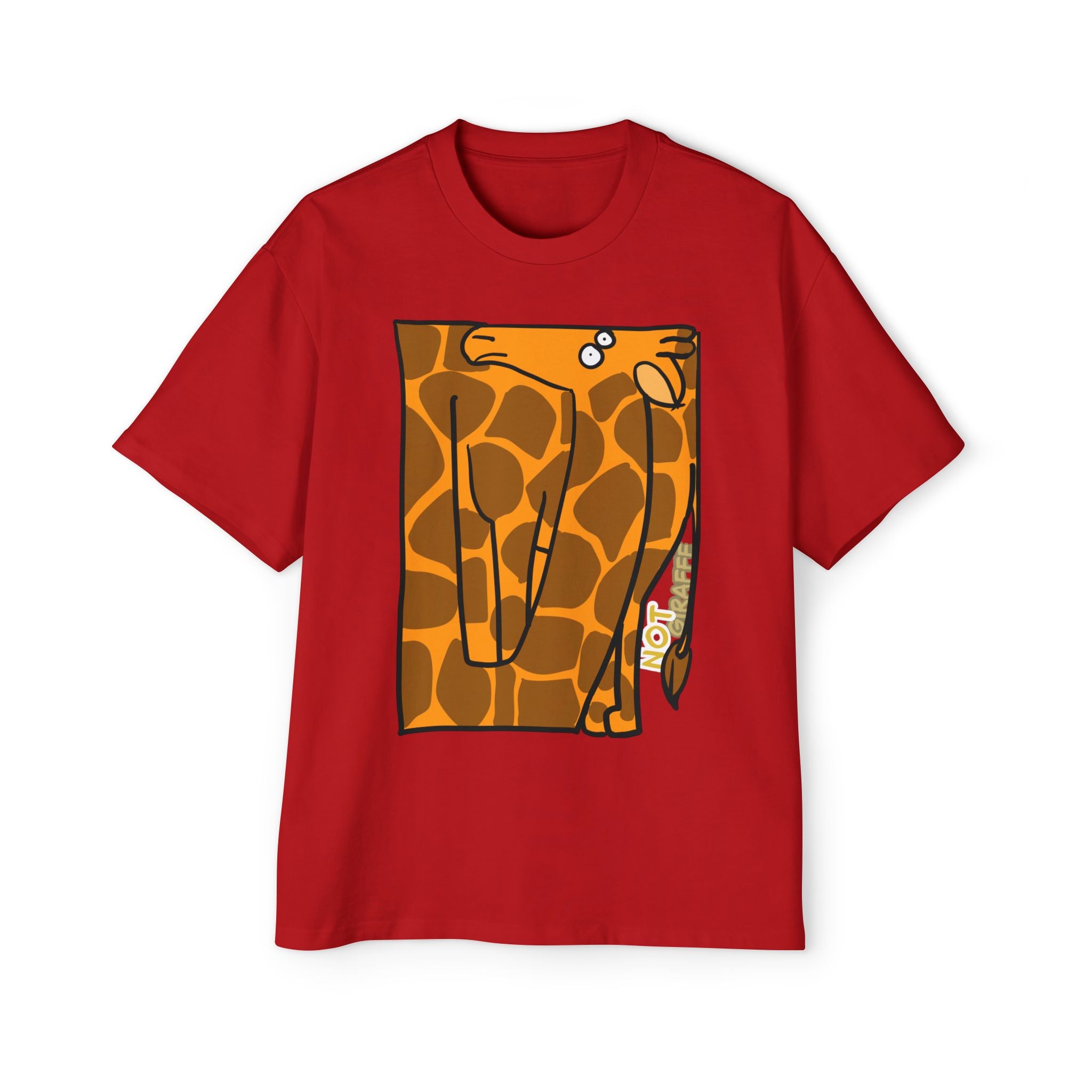 Giraffe Graphic Tee — Playful "NOT GIRAFFE" Men’s T-Shirt