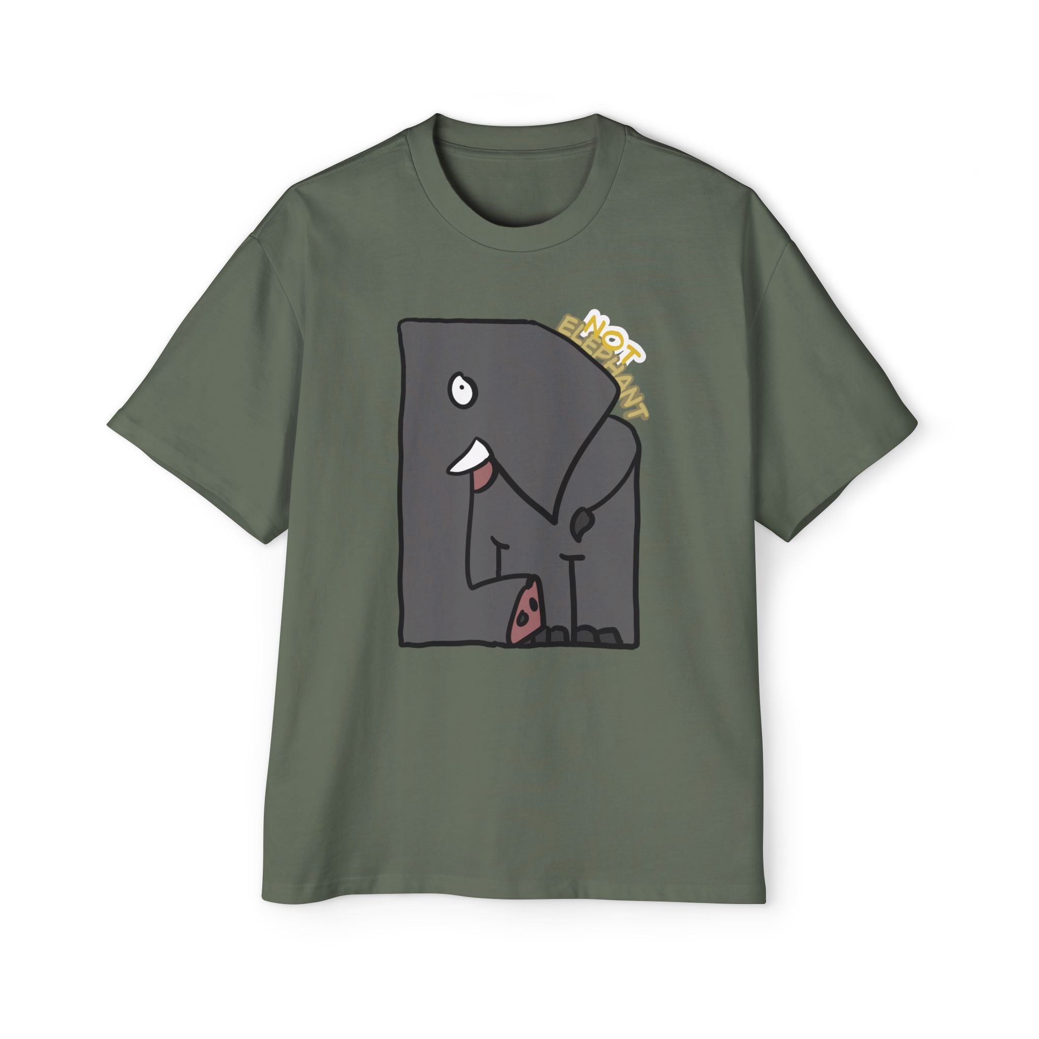 Elephant T-shirt — Not Elephant Tee | Cute Cartoon Elephant