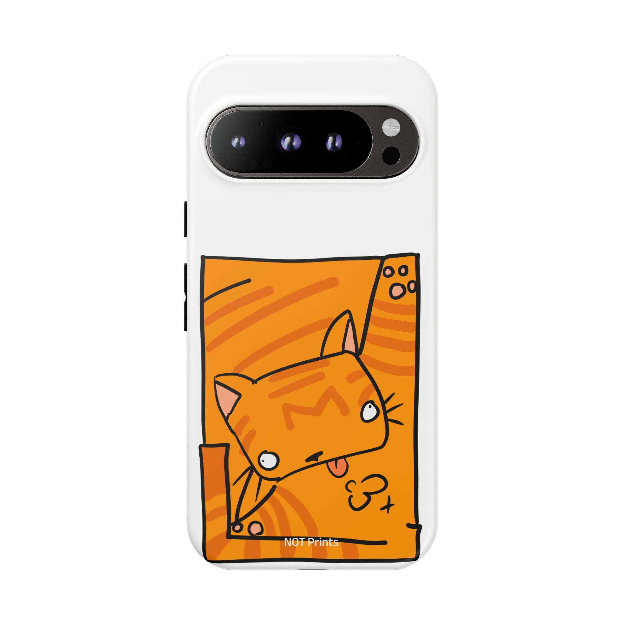Cute Orange Cat Phone Case - Tough Cases Protective Phone Cover