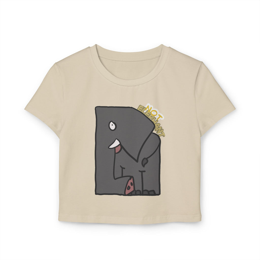 Elephant Baby Tee — Cute "Not Elephant" Casual Crop Top