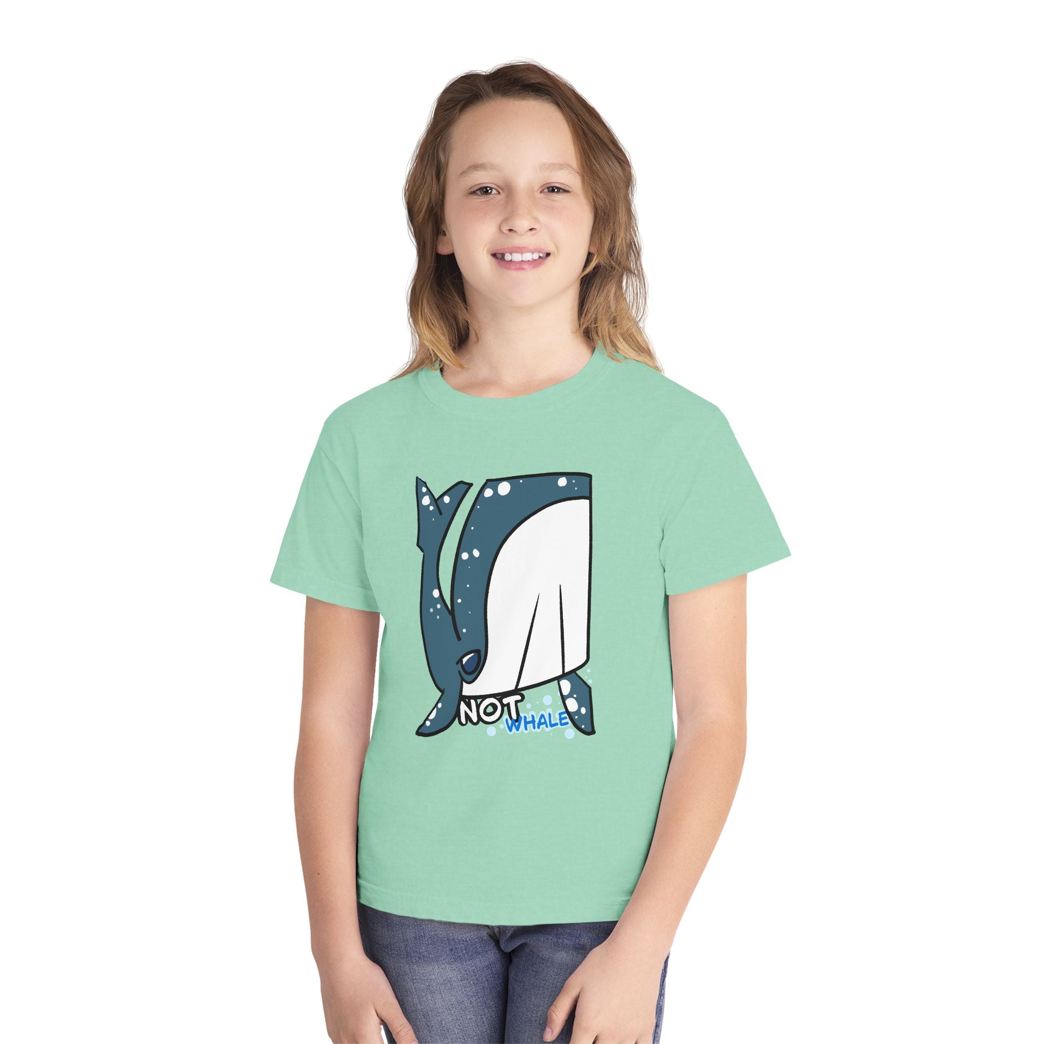 Whale Youth Tee — Cute "Not Whale" Narwhal Graphic Kids Shirt