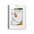 NOT Duck Spiral Notebook — Funny Cartoon Duck Ruled Journal