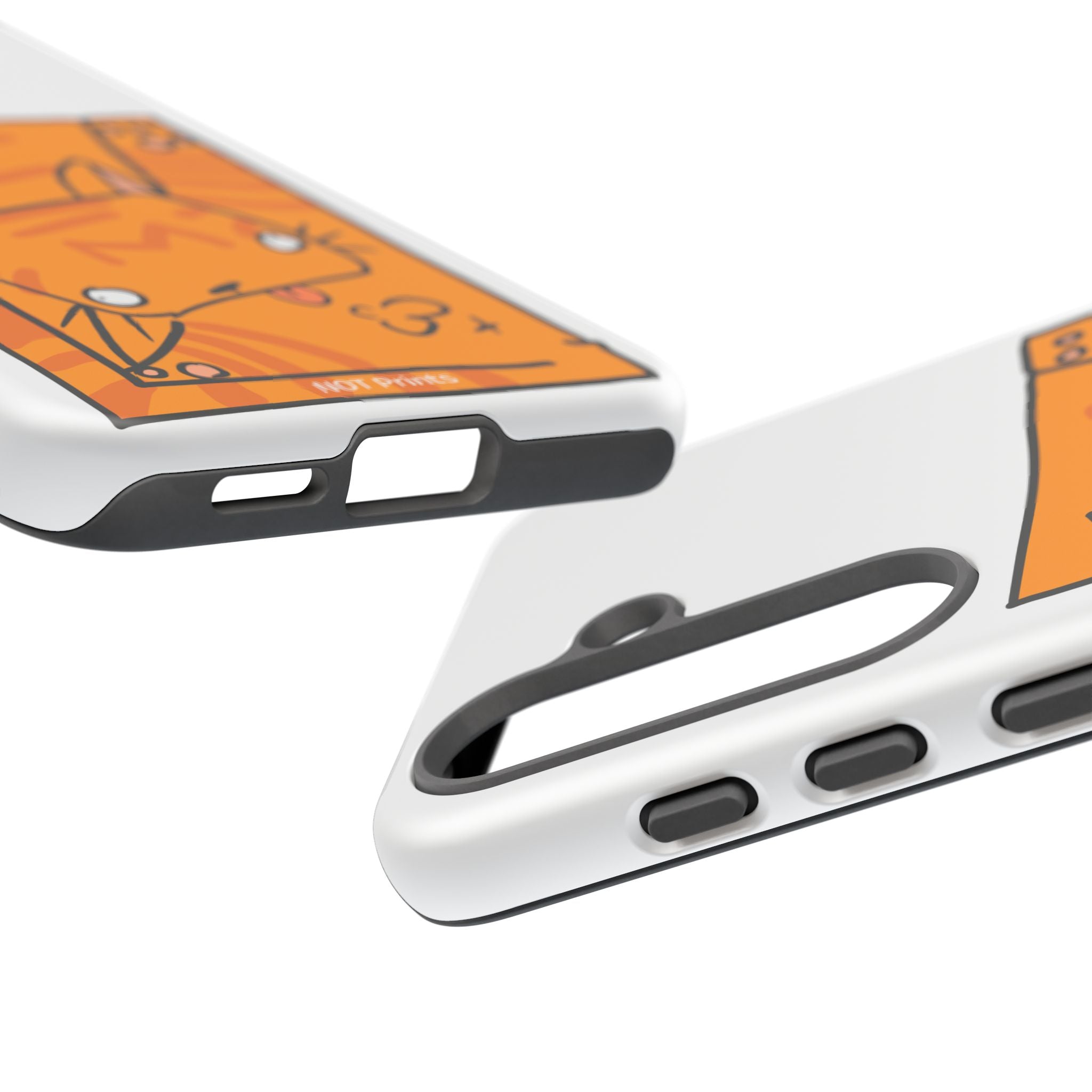 Cute Orange Cat Phone Case - Tough Cases Protective Phone Cover