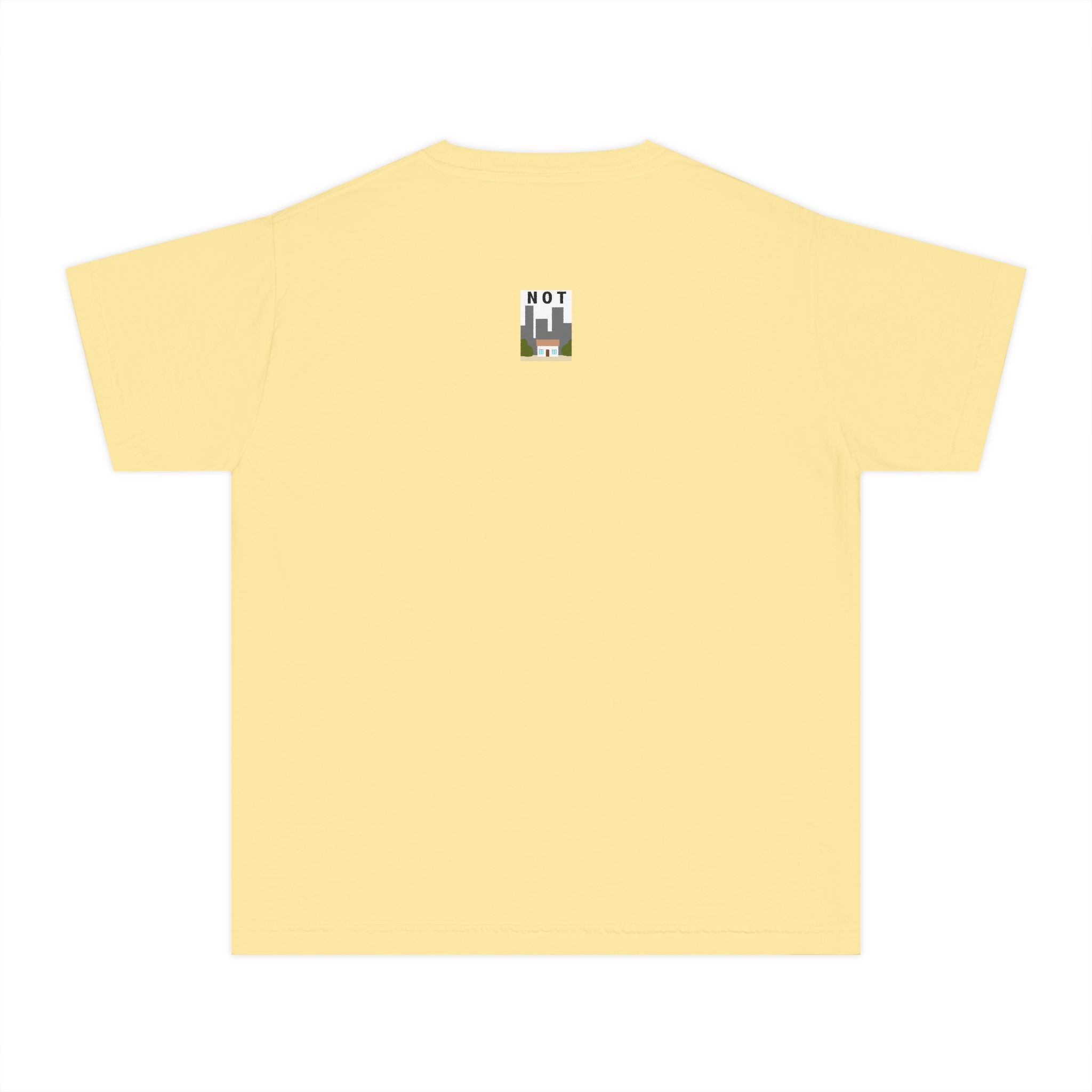Orange Cat Youth Tee – Cute Cartoon Cat Graphic Shirt for Kids | Funny Not Cat Animal Cotton T-Shirt