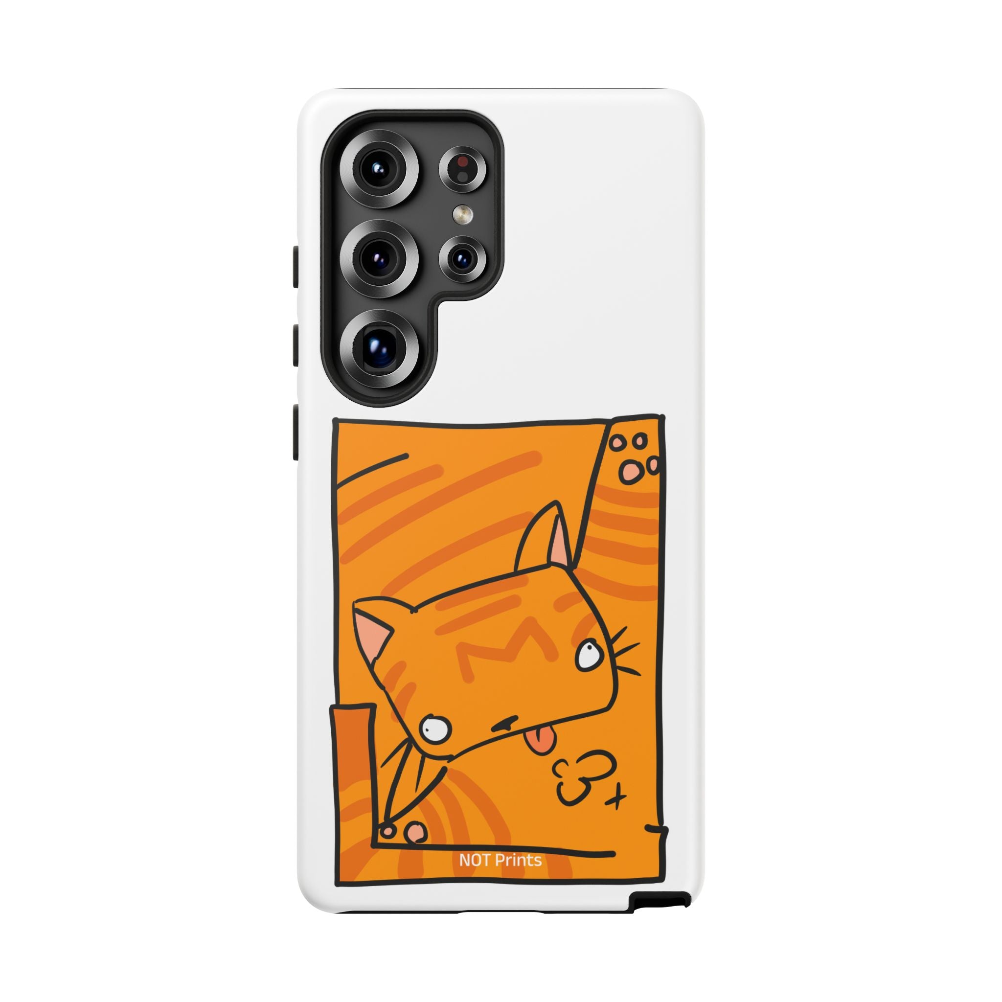 Cute Orange Cat Phone Case - Tough Cases Protective Phone Cover