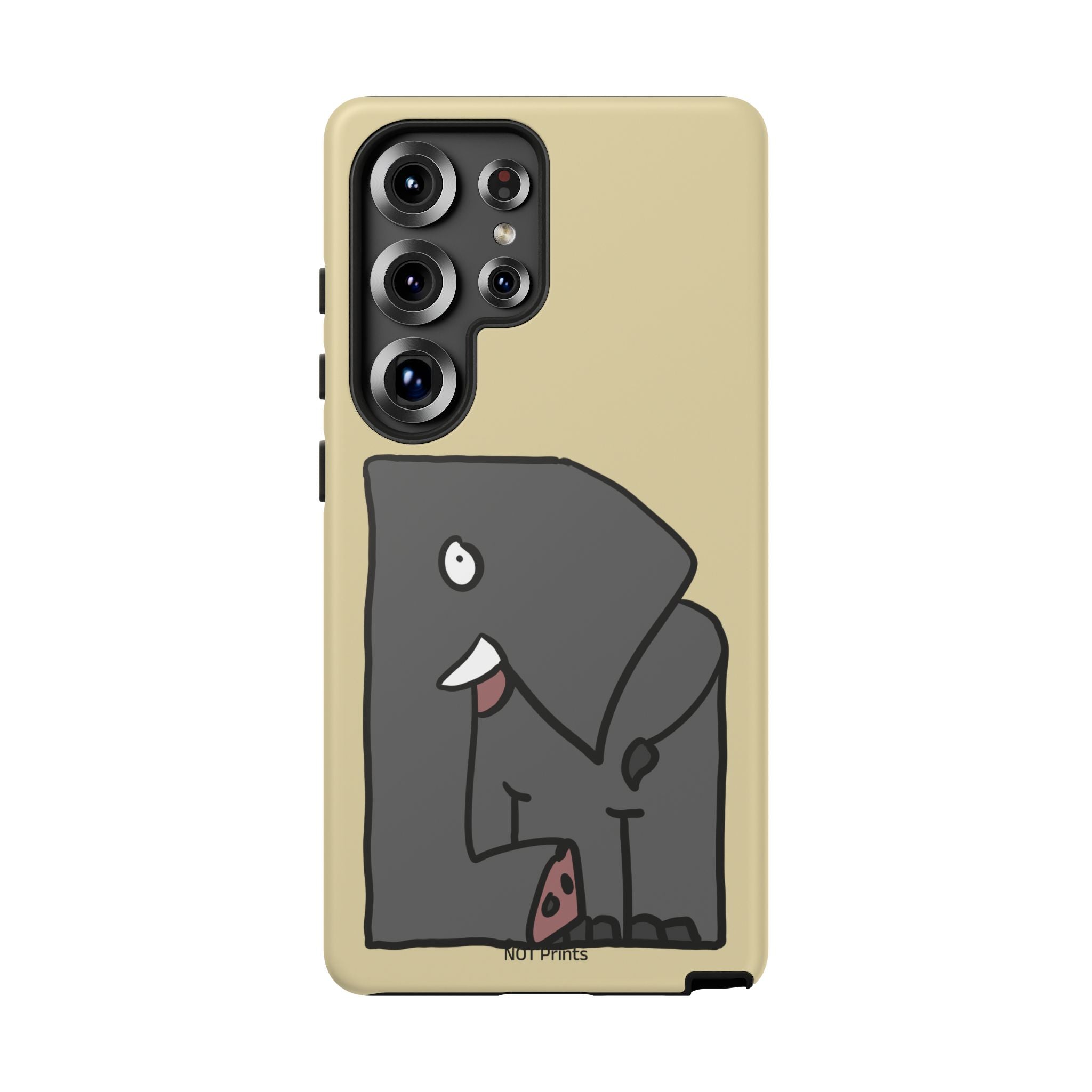 Coque de téléphone mignon éléphant de dessin animé — Coque de protection iPhone ludique et résistante