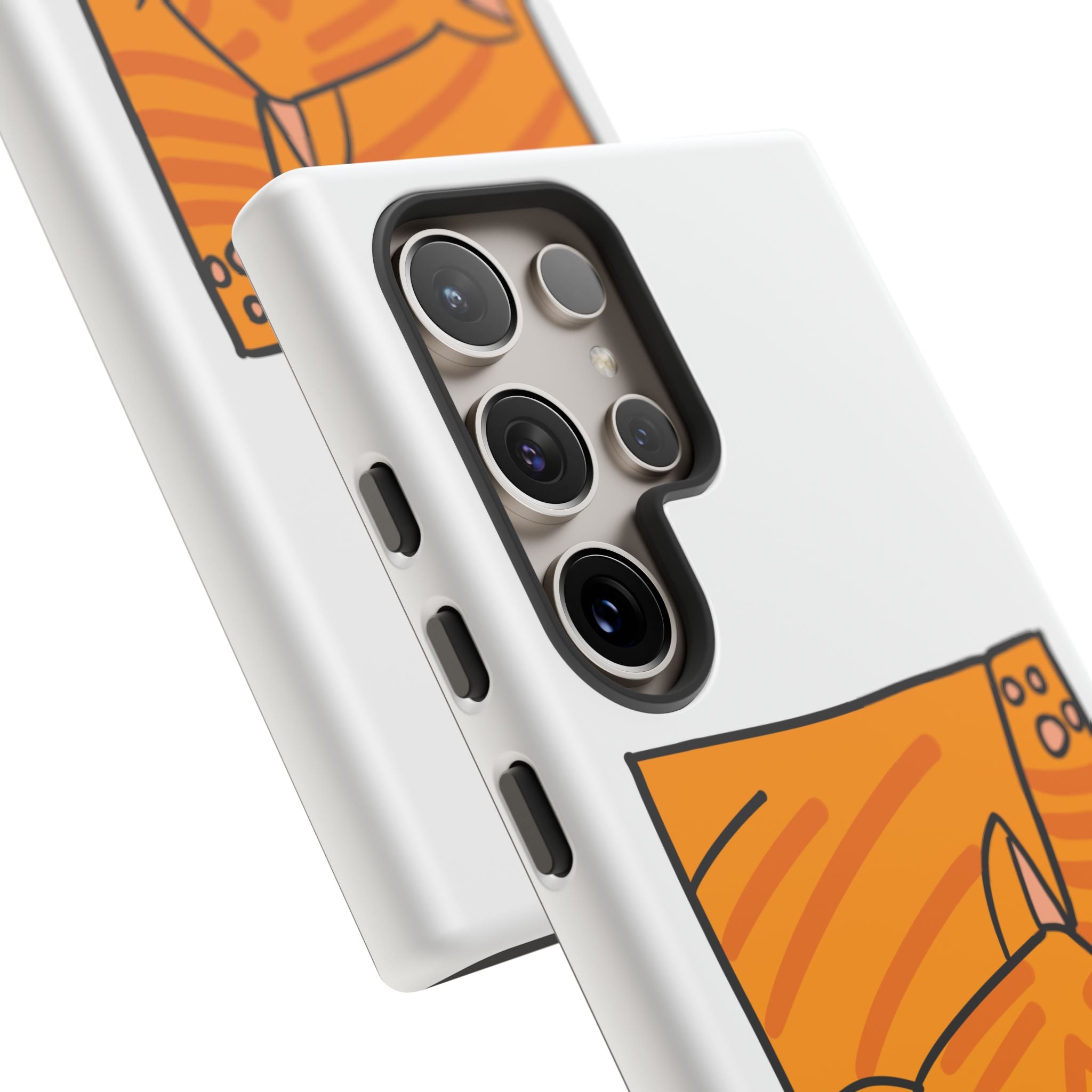 Cute Orange Cat Phone Case - Tough Cases Protective Phone Cover