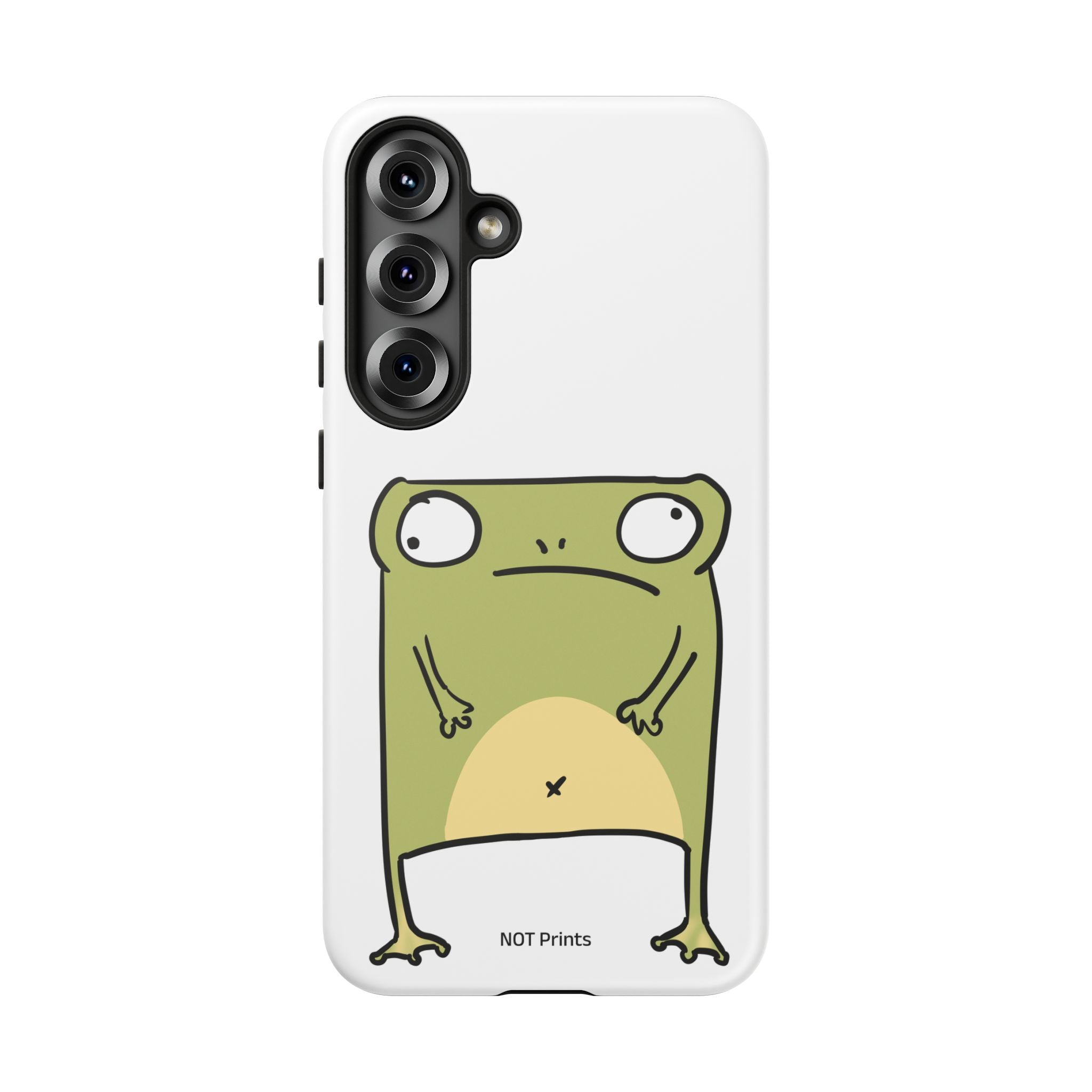 Funny Frog Tough Phone Case — Cute Stubborn Frog Protective iPhone Case