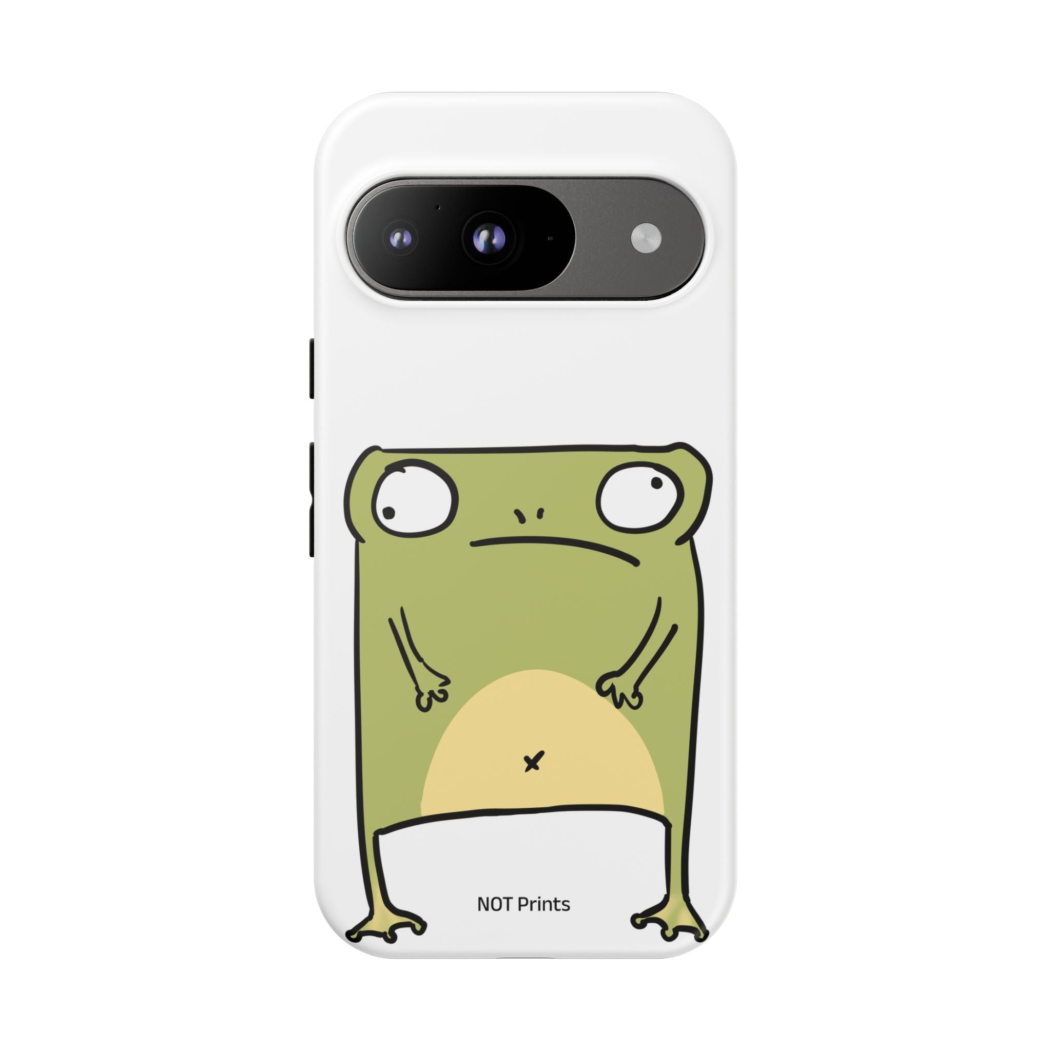 Funny Frog Tough Phone Case — Cute Stubborn Frog Protective iPhone Case