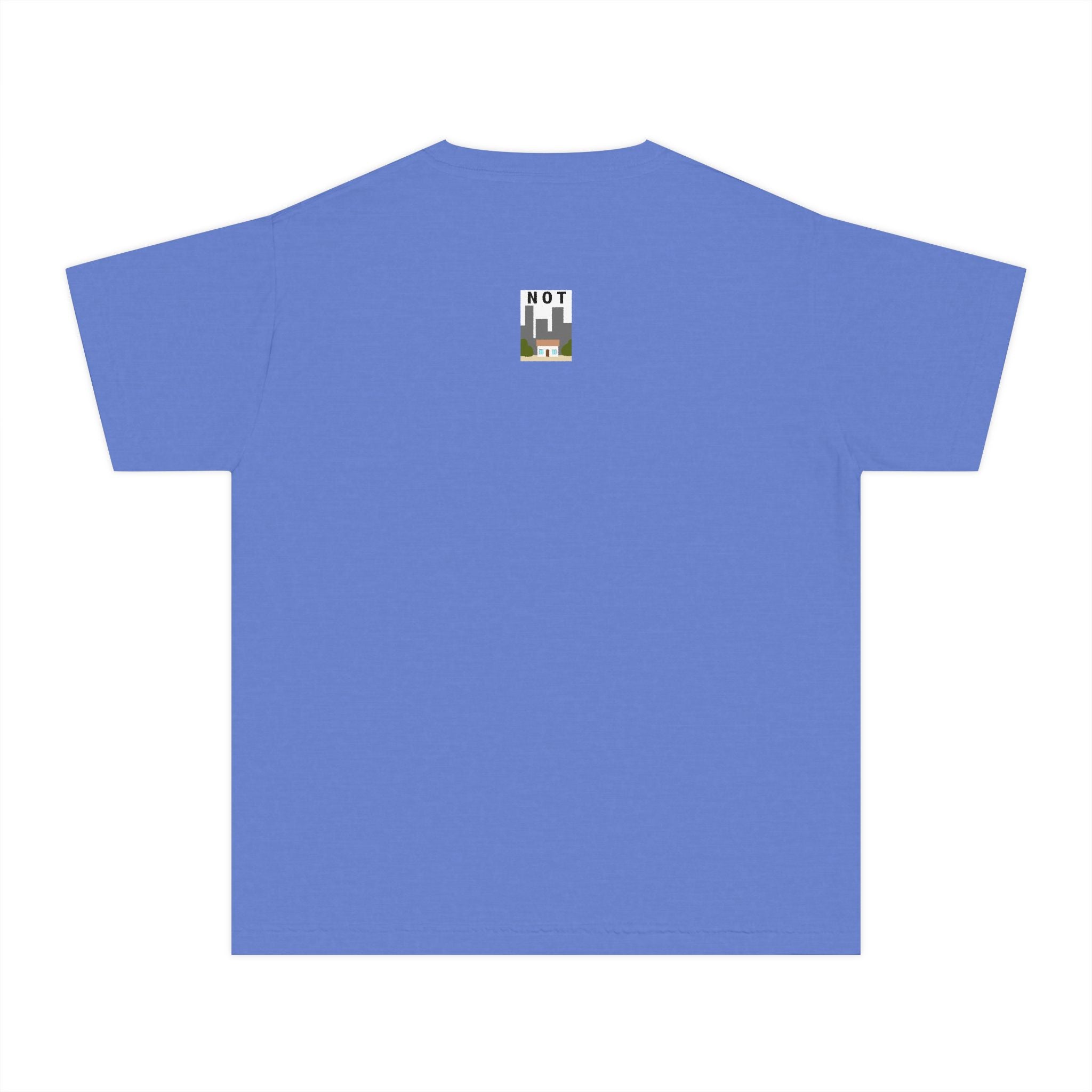 Orange Cat Youth Tee – Cute Cartoon Cat Graphic Shirt for Kids | Funny Not Cat Animal Cotton T-Shirt