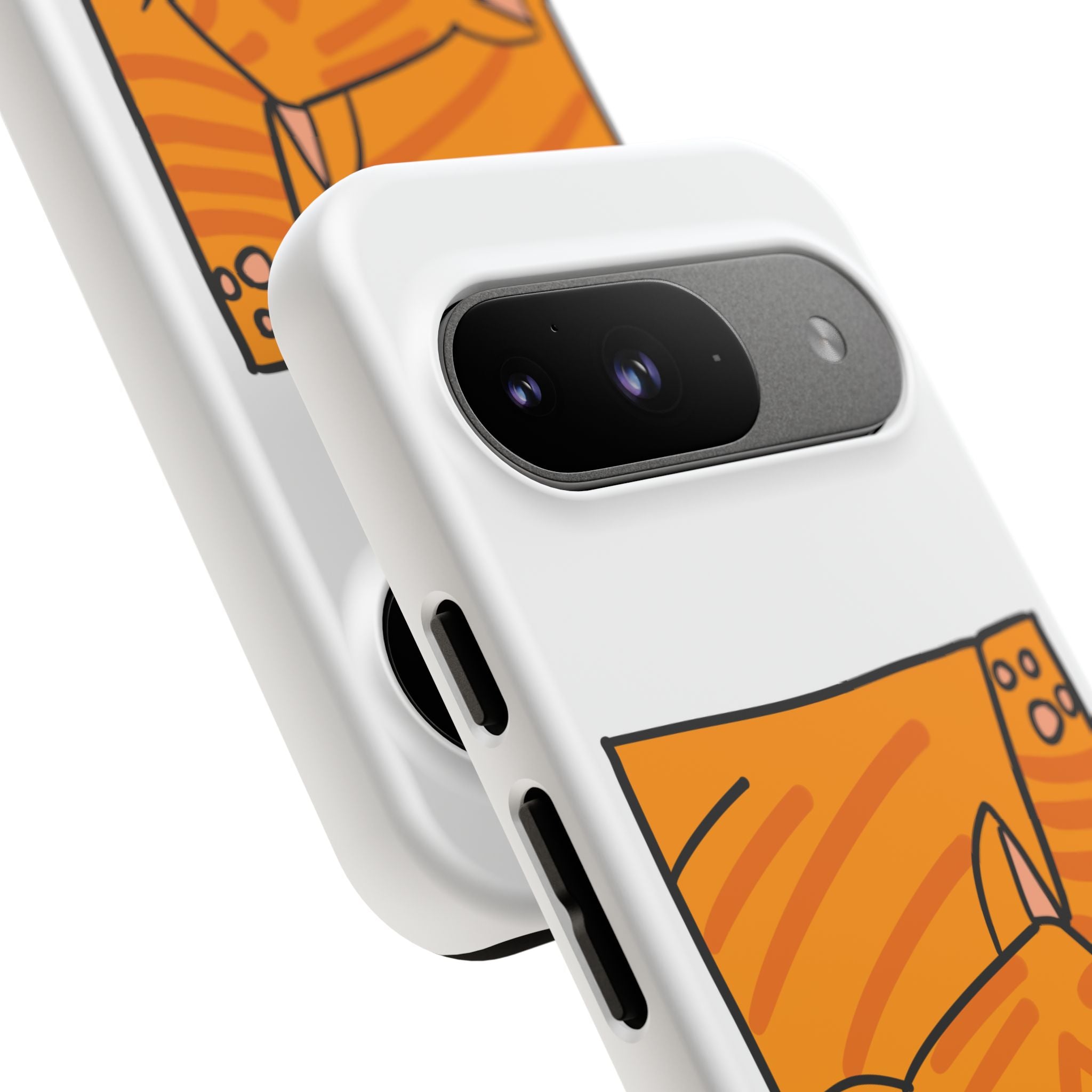 Cute Orange Cat Phone Case - Tough Cases Protective Phone Cover