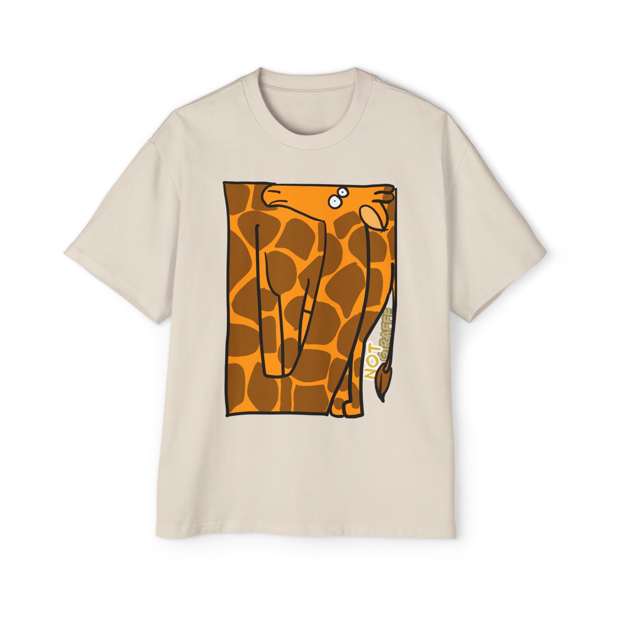 Giraffe Graphic Tee — Playful "NOT GIRAFFE" Men’s T-Shirt