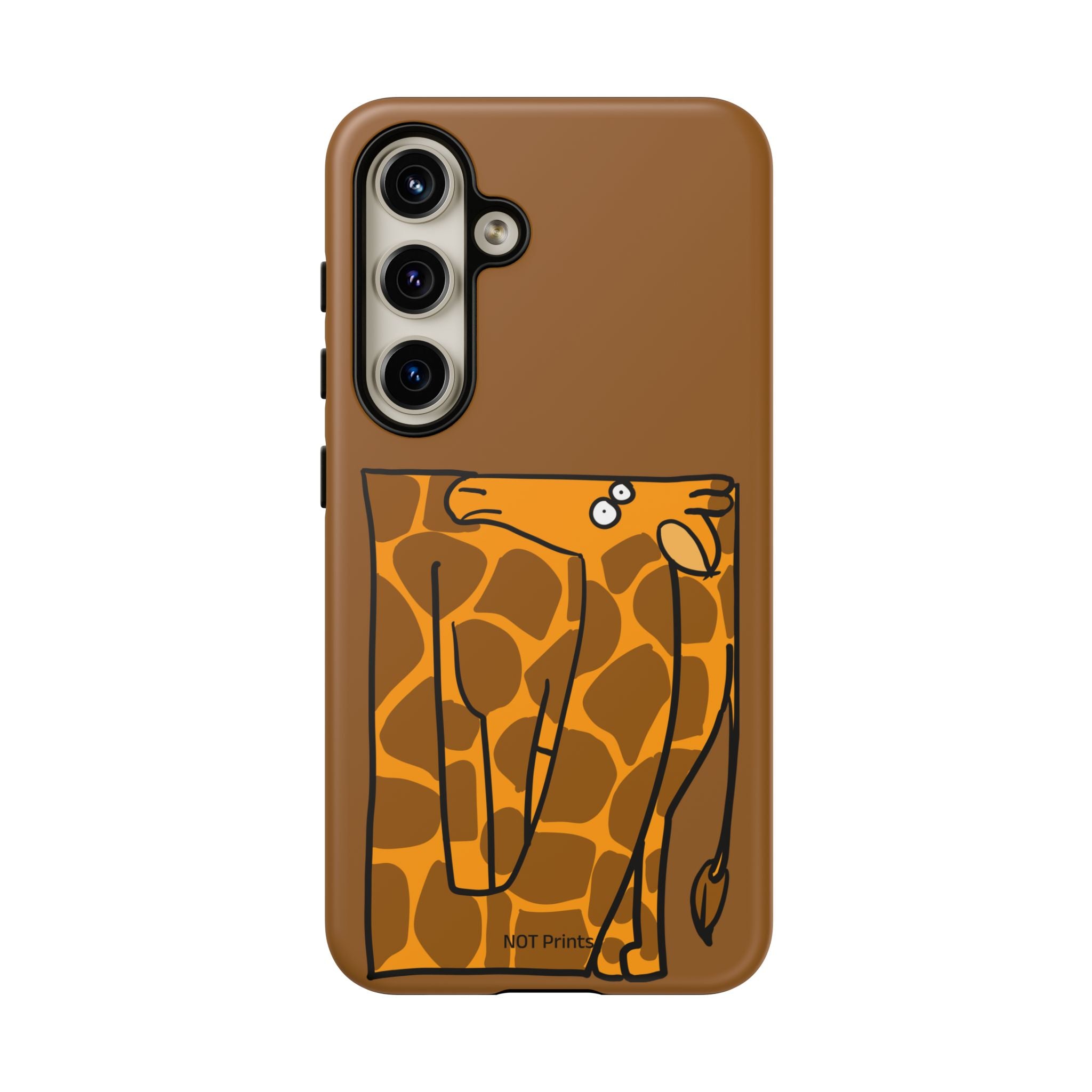 Giraffe Pocket Tough Phone Case — Cute Cartoon Giraffe with Card Slot