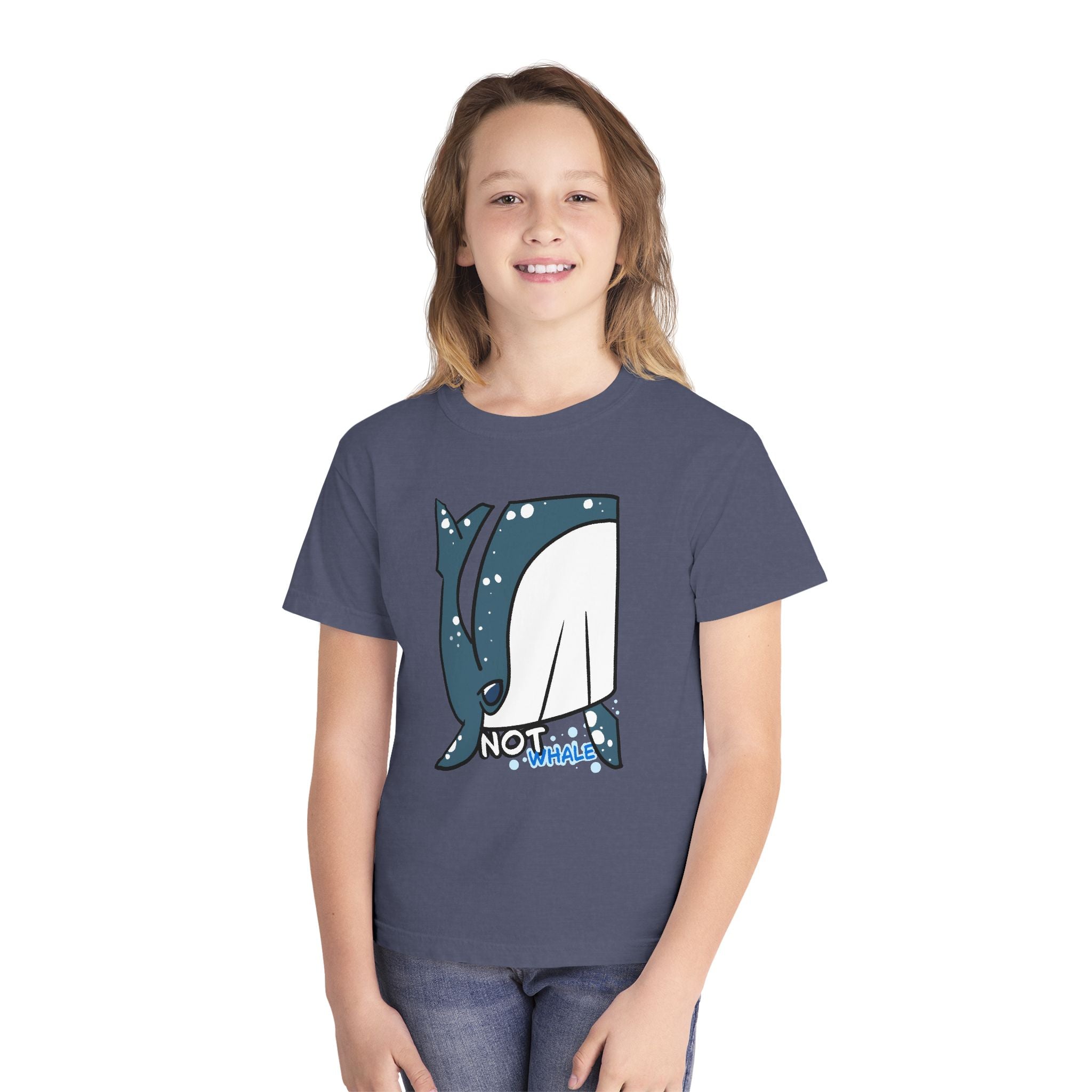 Whale Youth Tee — Cute "Not Whale" Narwhal Graphic Kids Shirt