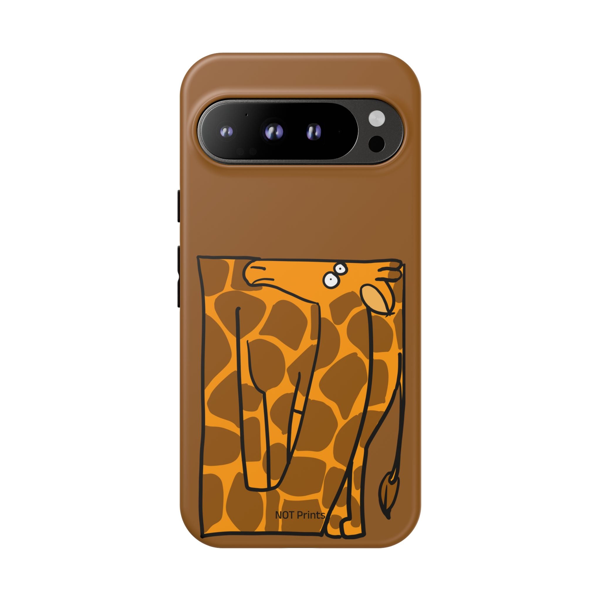 Giraffe Pocket Tough Phone Case — Cute Cartoon Giraffe with Card Slot