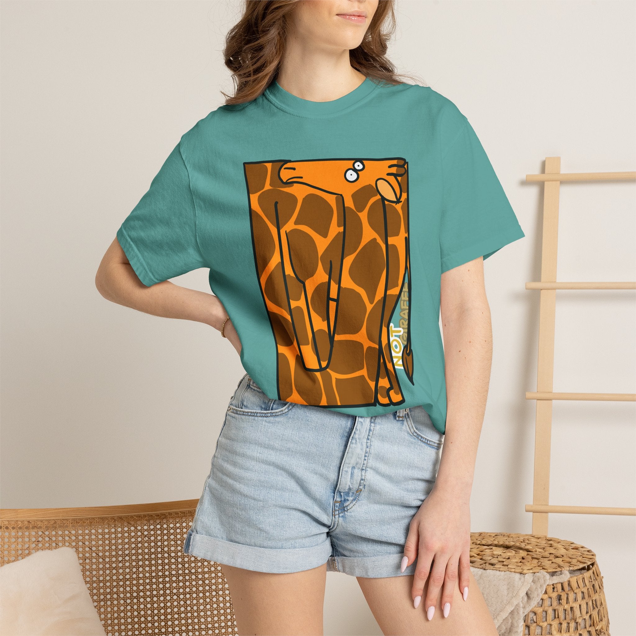 Giraffe T-Shirt — Cute Cartoon "Not Giraffe" Unisex T-shirt