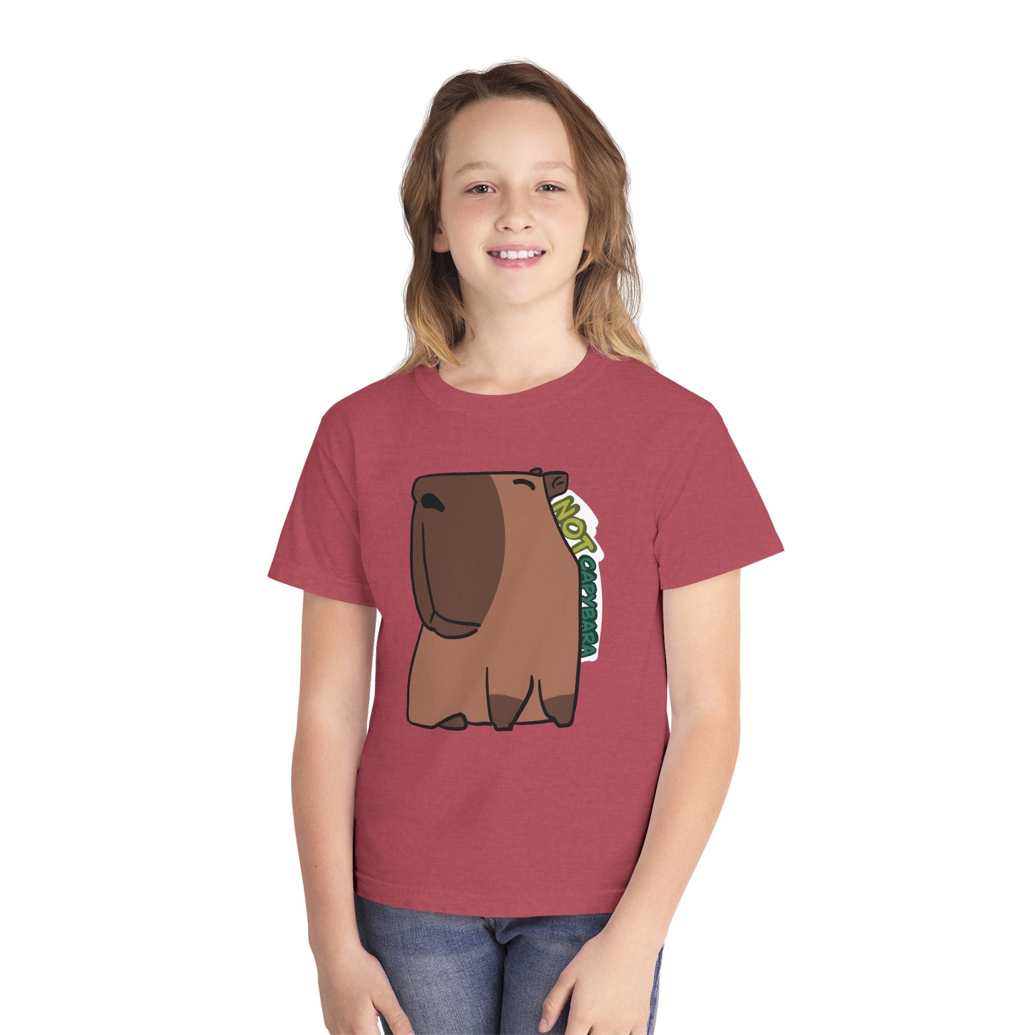 T-shirt graphique enfant Capybara – Adorable T-shirt enfant « Pas un capybara »