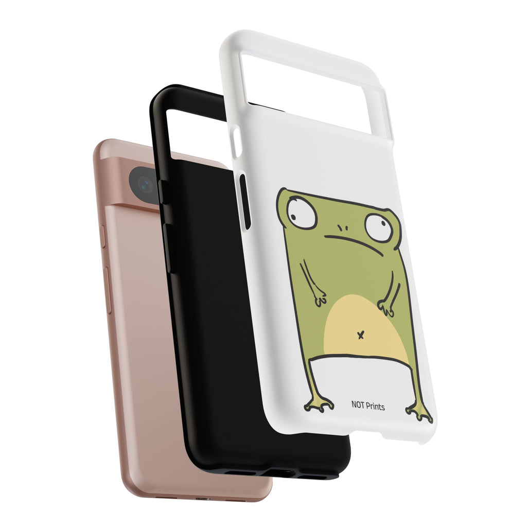 Funny Frog Tough Phone Case — Cute Stubborn Frog Protective iPhone Case