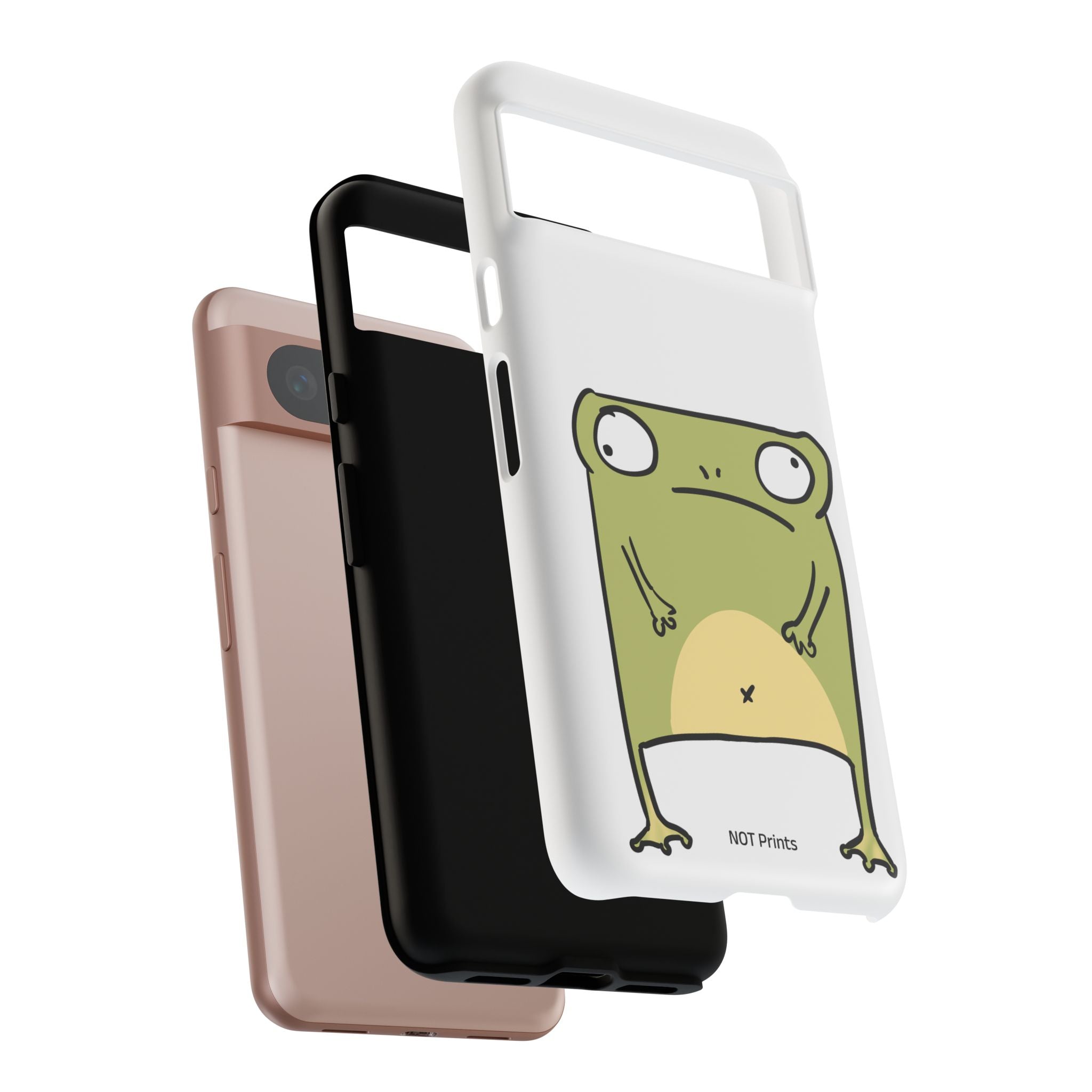 Funny Frog Tough Phone Case — Cute Stubborn Frog Protective iPhone Case