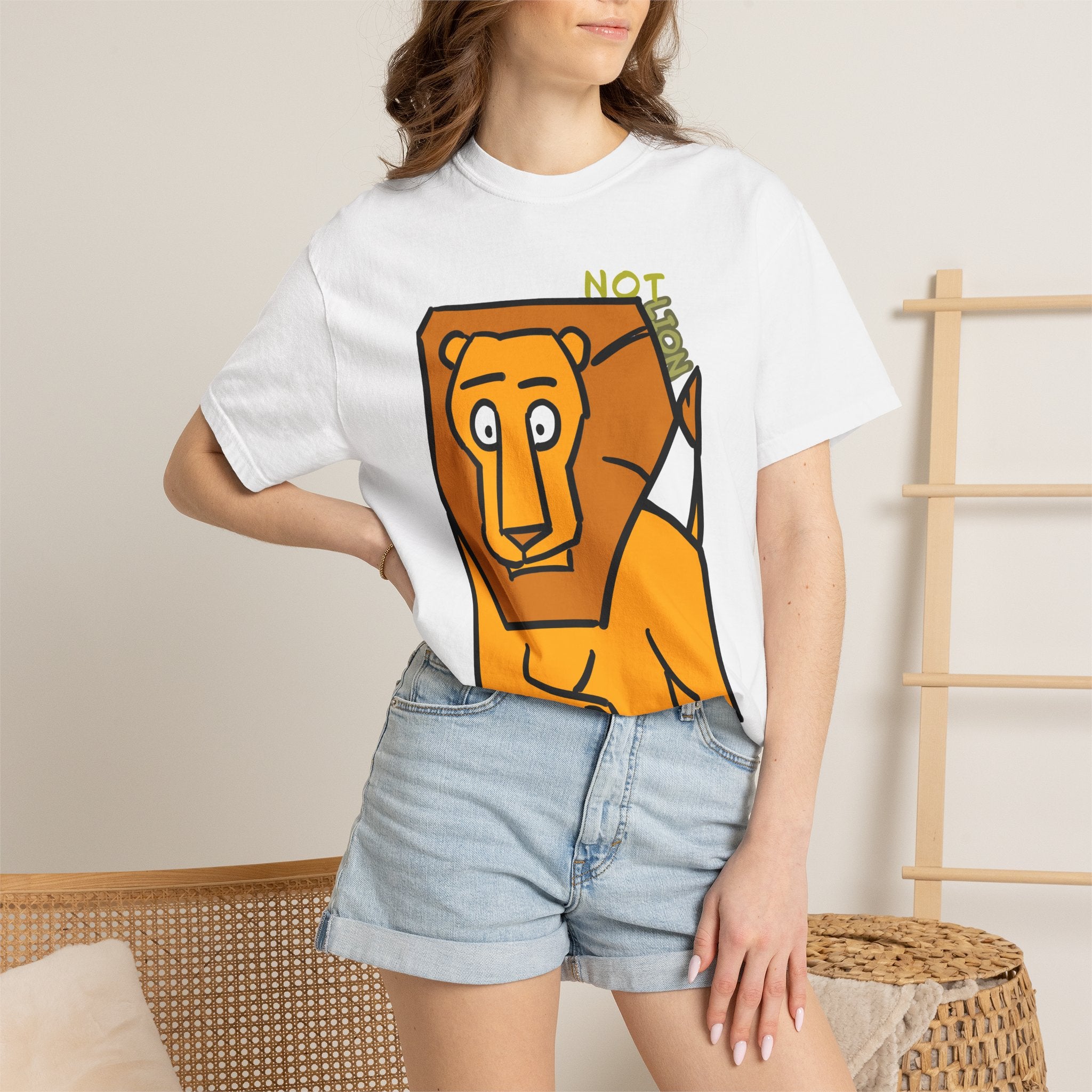 Lion Graphic Tee — "Not Lion" | Unisex T-Shirt
