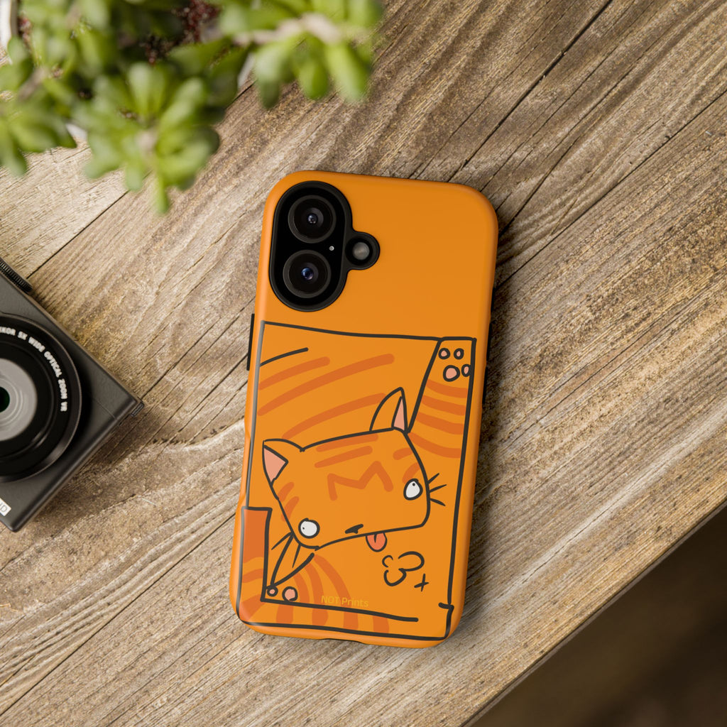 Cute Orange Cat Phone Case - Tough Cases Protective iPhone Cover