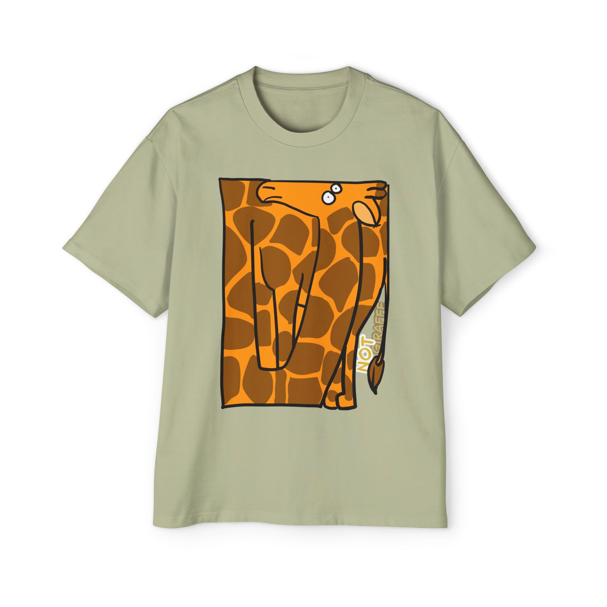 Giraffe Graphic Tee — Playful "NOT GIRAFFE" Men’s T-Shirt