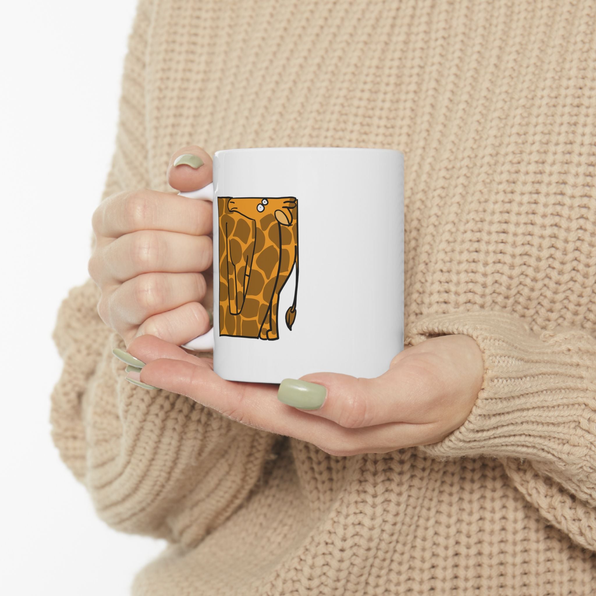 Giraffe Coffee Mug - Cute Giraffe Ceramic Mug (11oz)