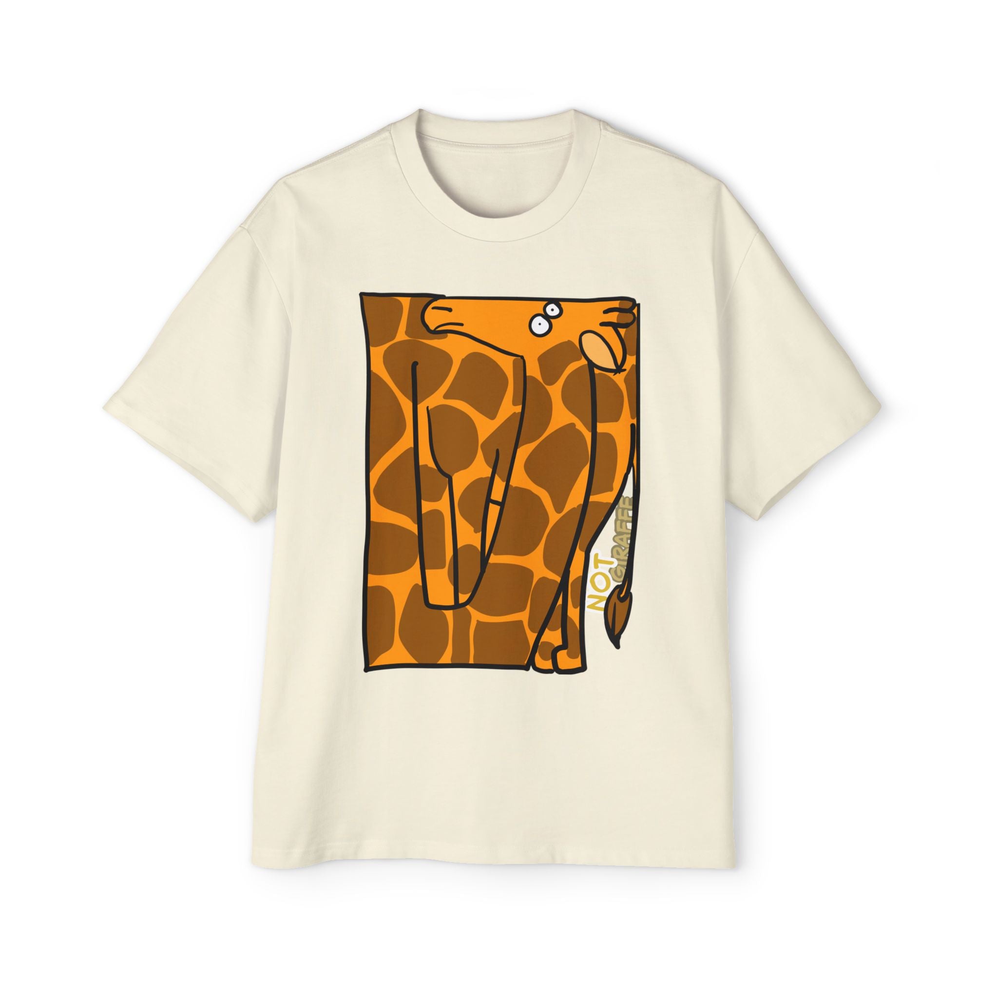 Giraffe Graphic Tee — Playful "NOT GIRAFFE" Men’s T-Shirt