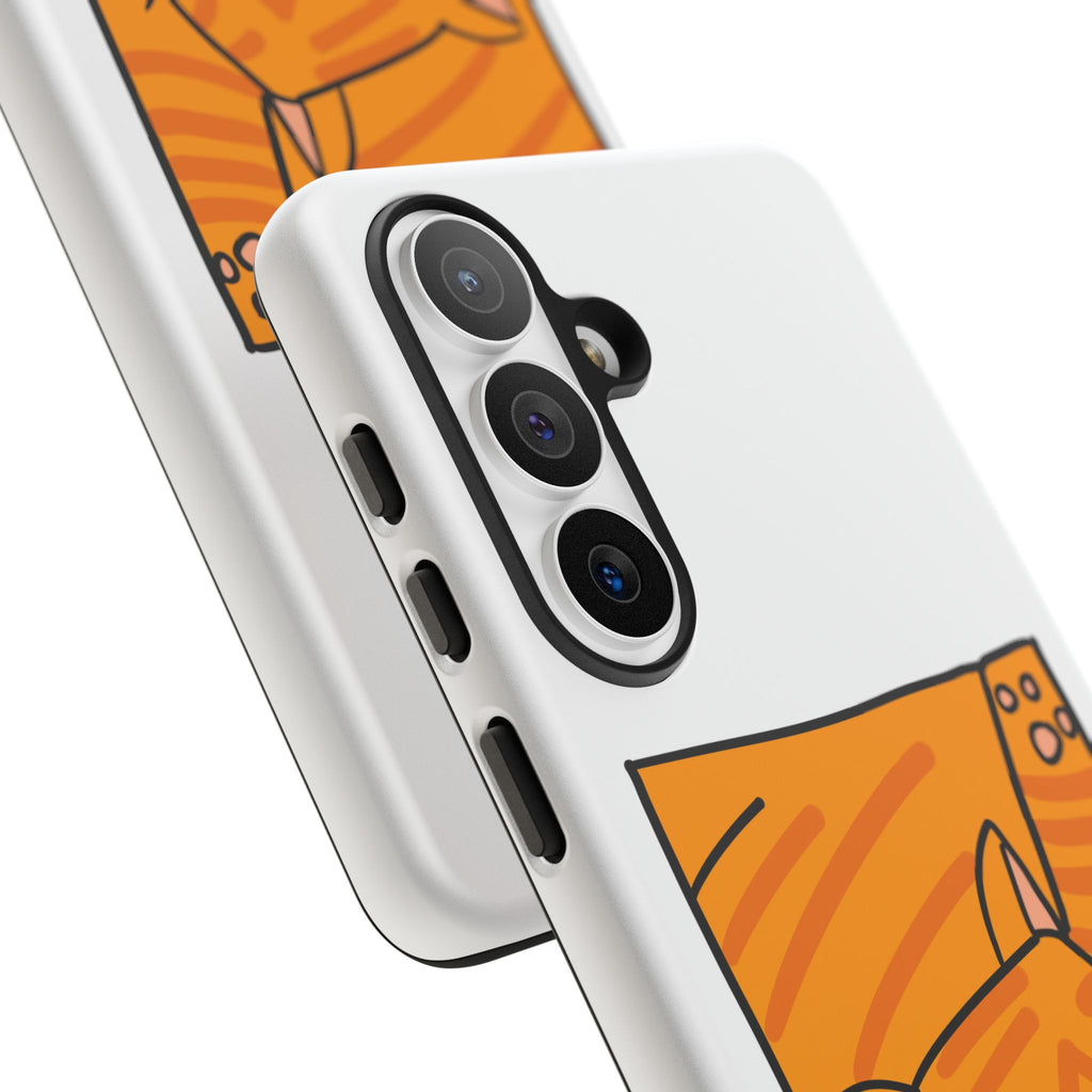 Cute Orange Cat Phone Case - Tough Cases Protective Phone Cover