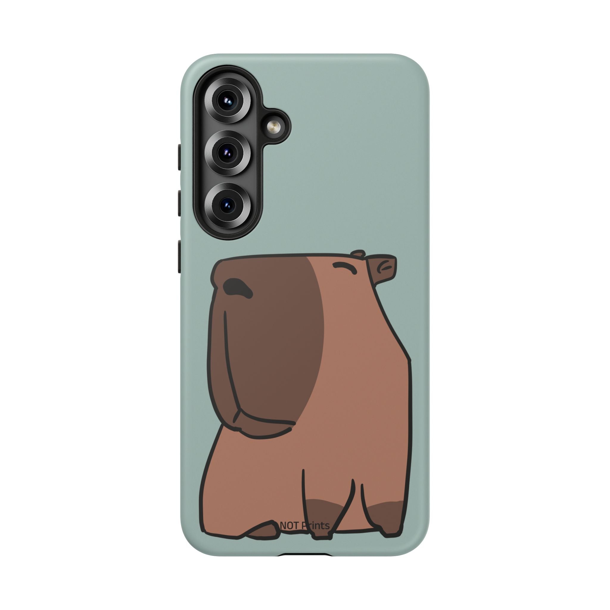 Coque de téléphone mignon ours - Coque de protection iPhone ours brun dessin animé minimaliste