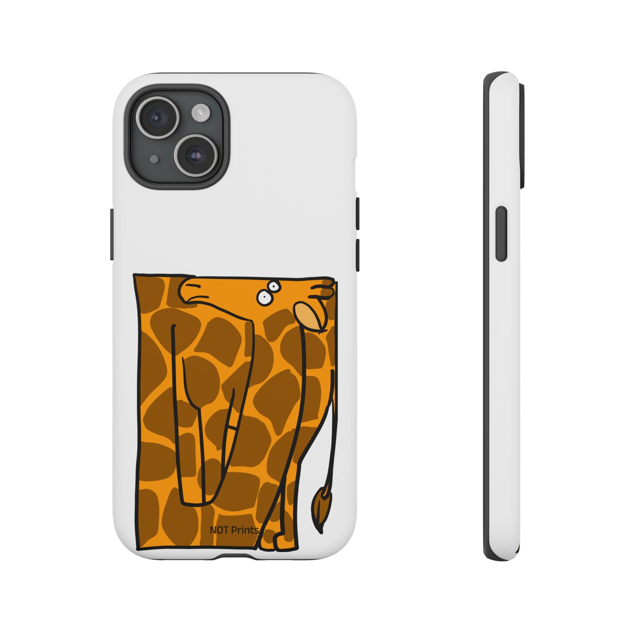 Giraffe Pocket Tough Phone Case — Cute Cartoon Giraffe with Card Slot