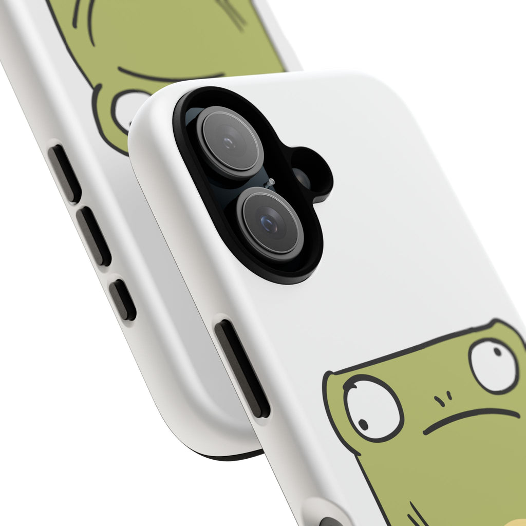 Funny Frog Tough Phone Case — Cute Stubborn Frog Protective iPhone Case