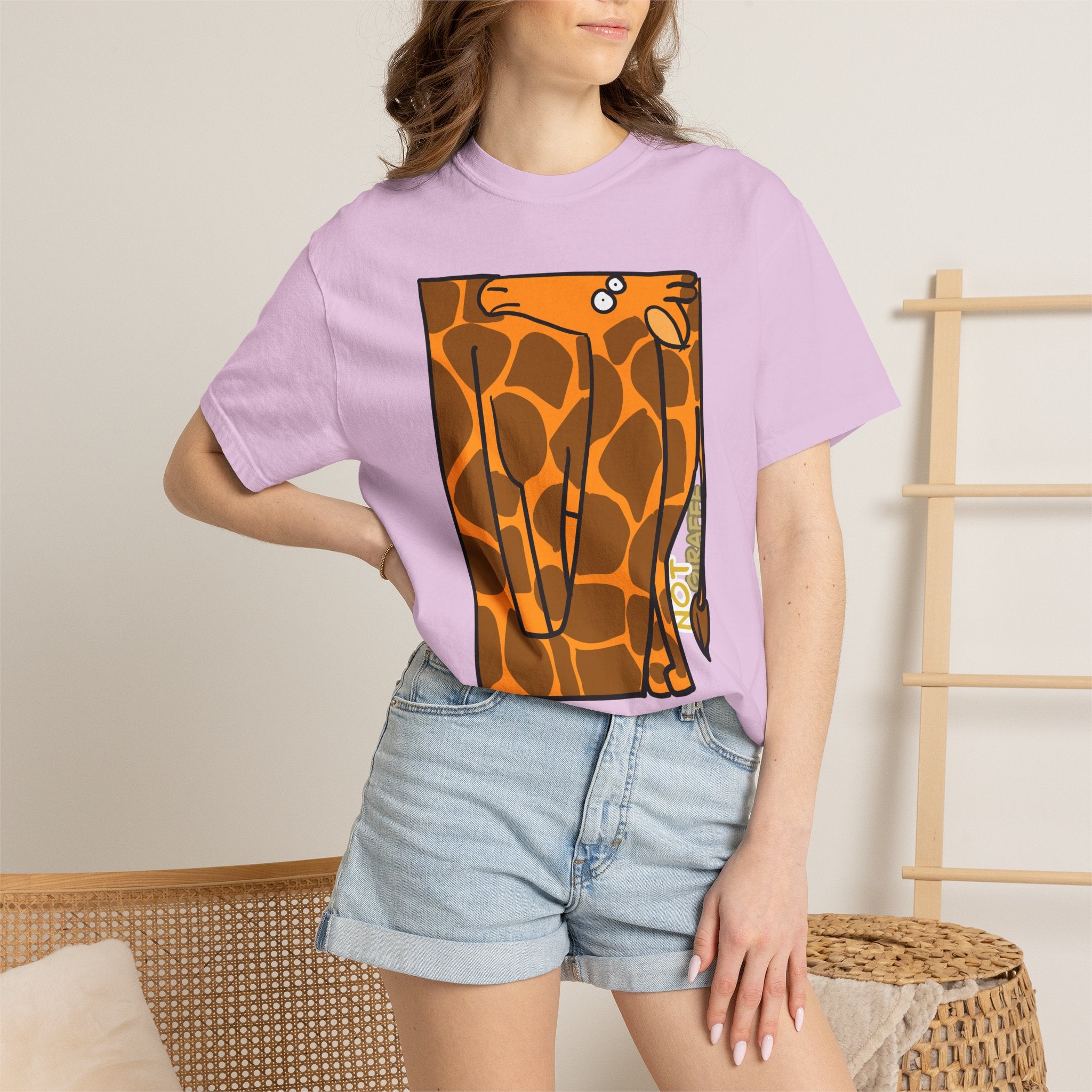 Giraffe T-Shirt — Cute Cartoon "Not Giraffe" Unisex T-shirt