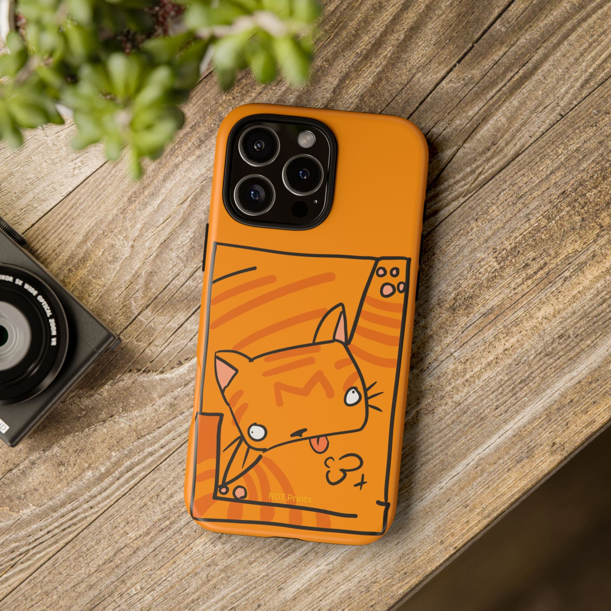 Cute Orange Cat Phone Case - Tough Cases Protective iPhone Cover