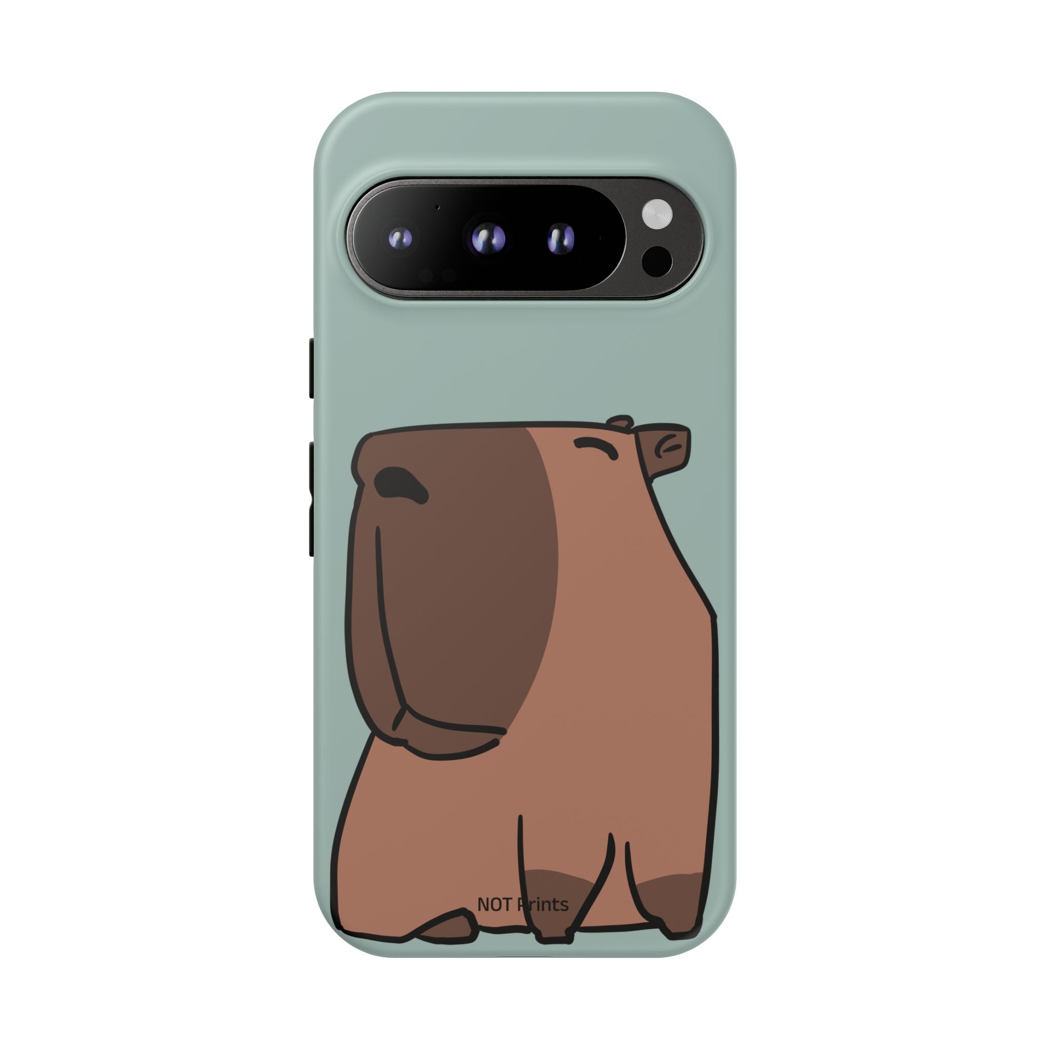 Coque de téléphone mignon ours - Coque de protection iPhone ours brun dessin animé minimaliste