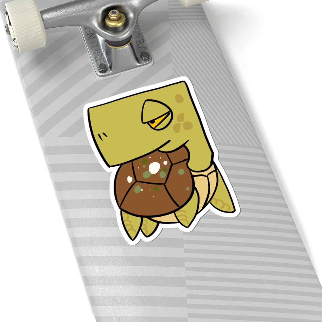 Turtle Sticker — Cute Cartoon Turtle Laptop Decal (Kiss-Cut)