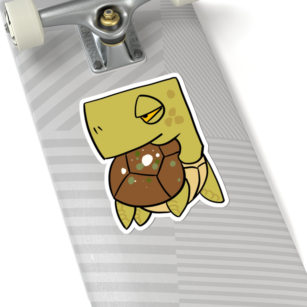 Turtle Sticker — Cute Cartoon Turtle Laptop Decal (Kiss-Cut)
