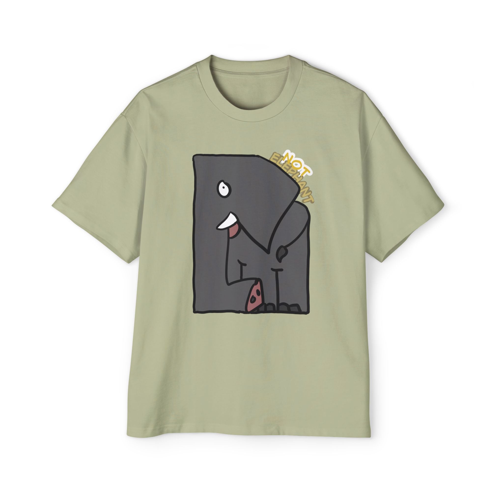 Elephant T-shirt — Not Elephant Tee | Cute Cartoon Elephant
