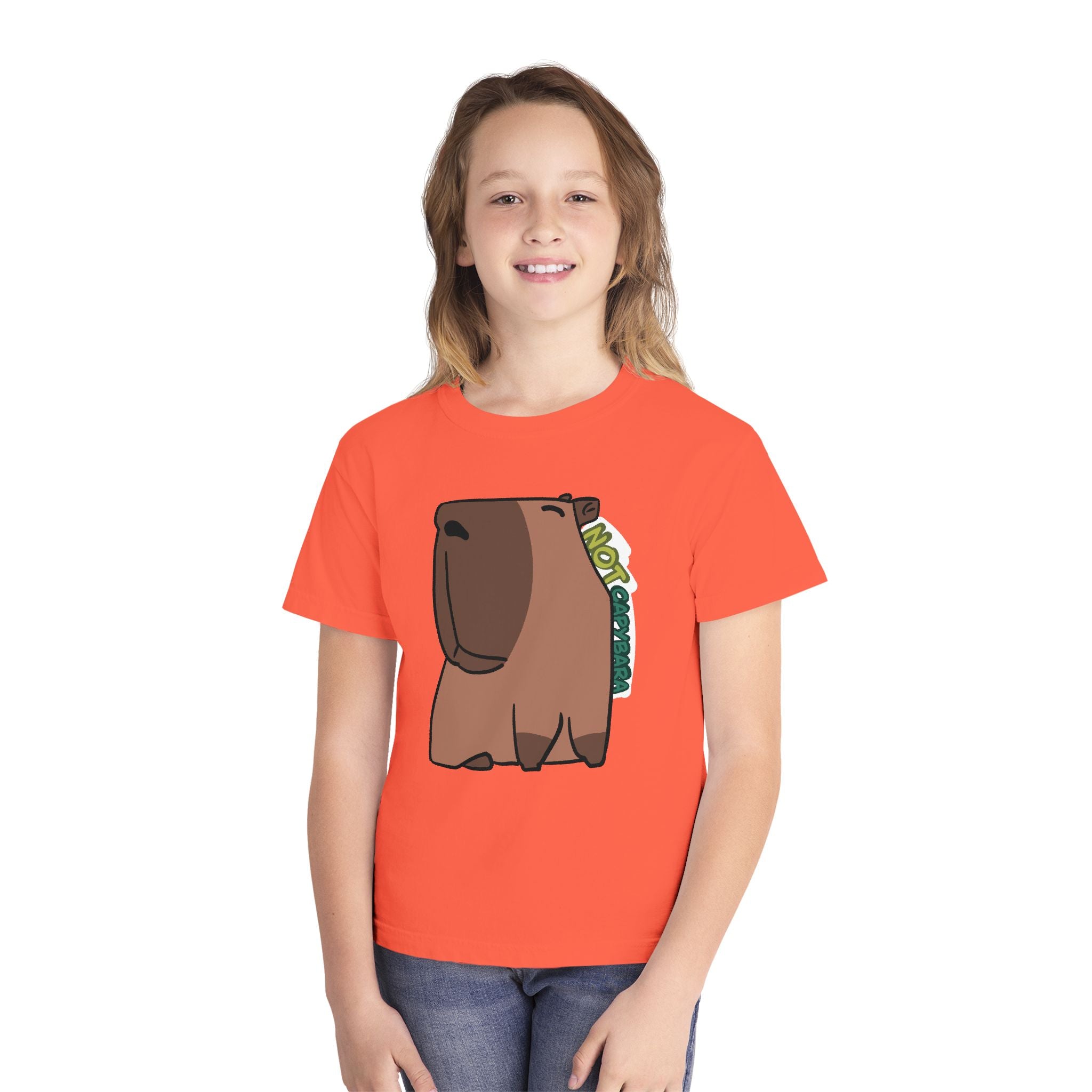 T-shirt graphique enfant Capybara – Adorable T-shirt enfant « Pas un capybara »