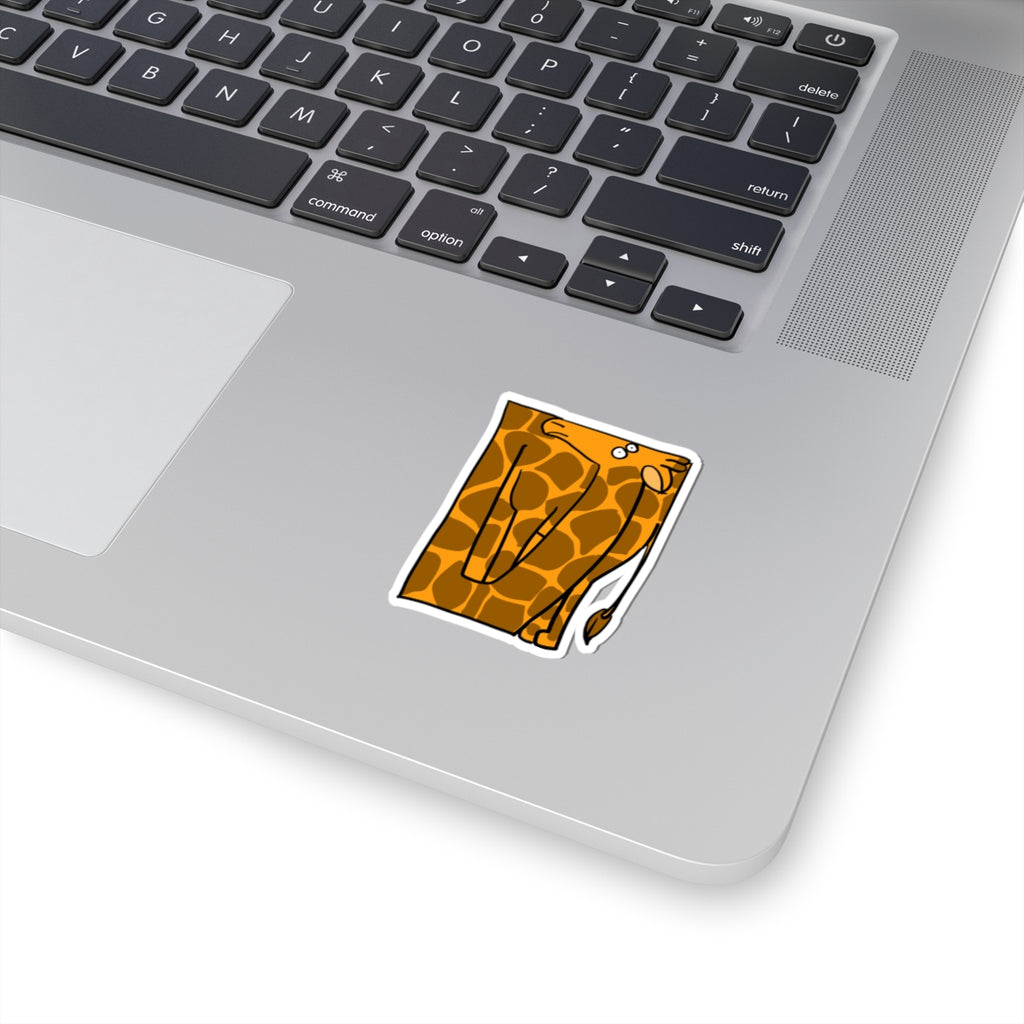Autocollant Patch Girafe — Adorable décalcomanie girafe dessin animé découpée pour ordinateurs portables et bouteilles d'eau